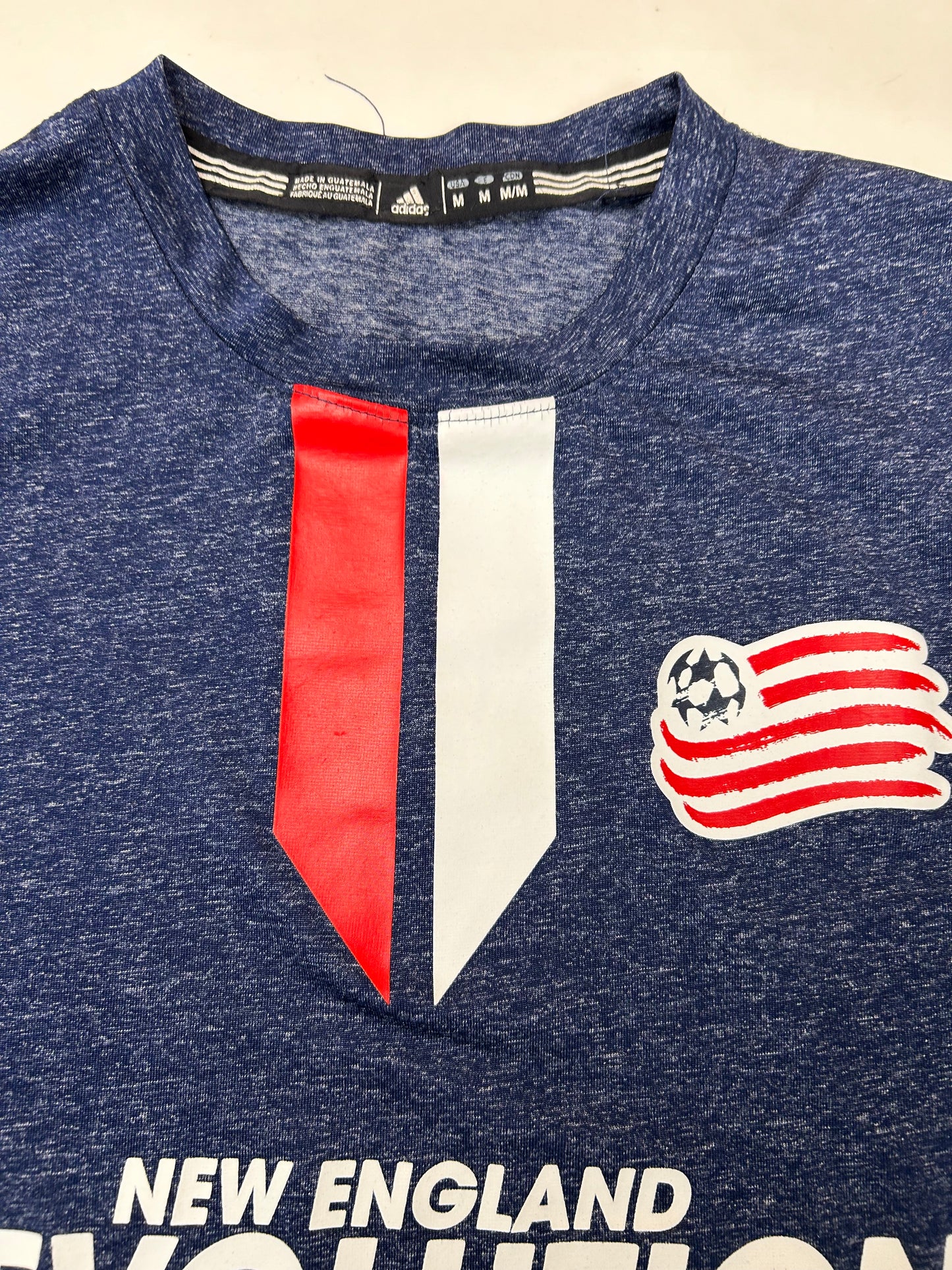 2015 New England Revolution MLS Adidas Soccer Jersey Training Shirt Medium 19x27.5 Inches