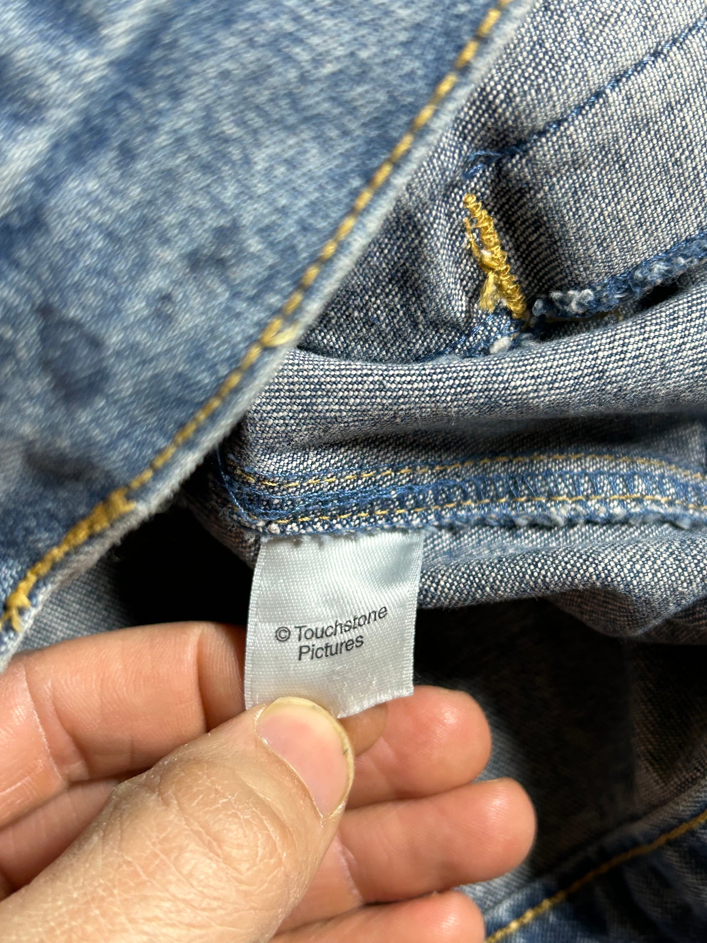 Vintage Disney Studio Jack Skellington Nightmare Before Christmas Denim Jacket 2XL 27.75x29.5 Inches