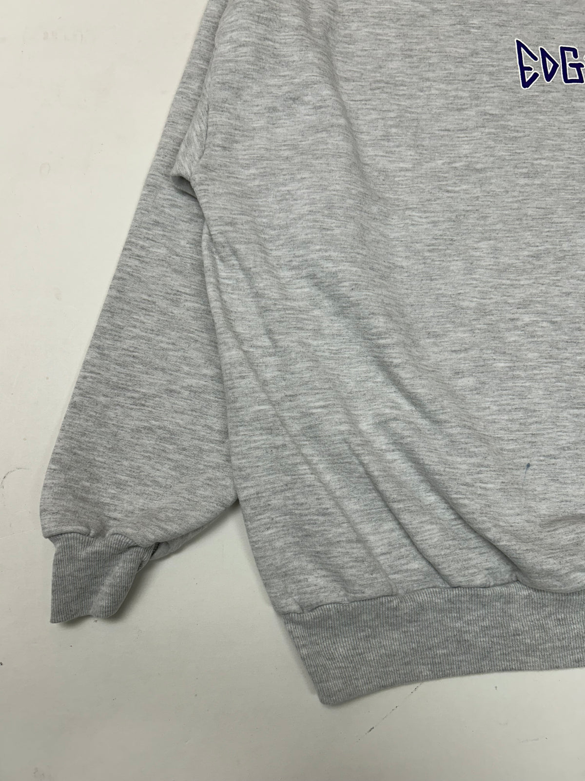 Edgewood New Jersey Deeper Than The Roots Crewneck Sweatshirt Heather Gray Jerzees Tag 50/50 Blend Mexico/USA 3XL/2XL Fit About 29.5x29.5 Inches
