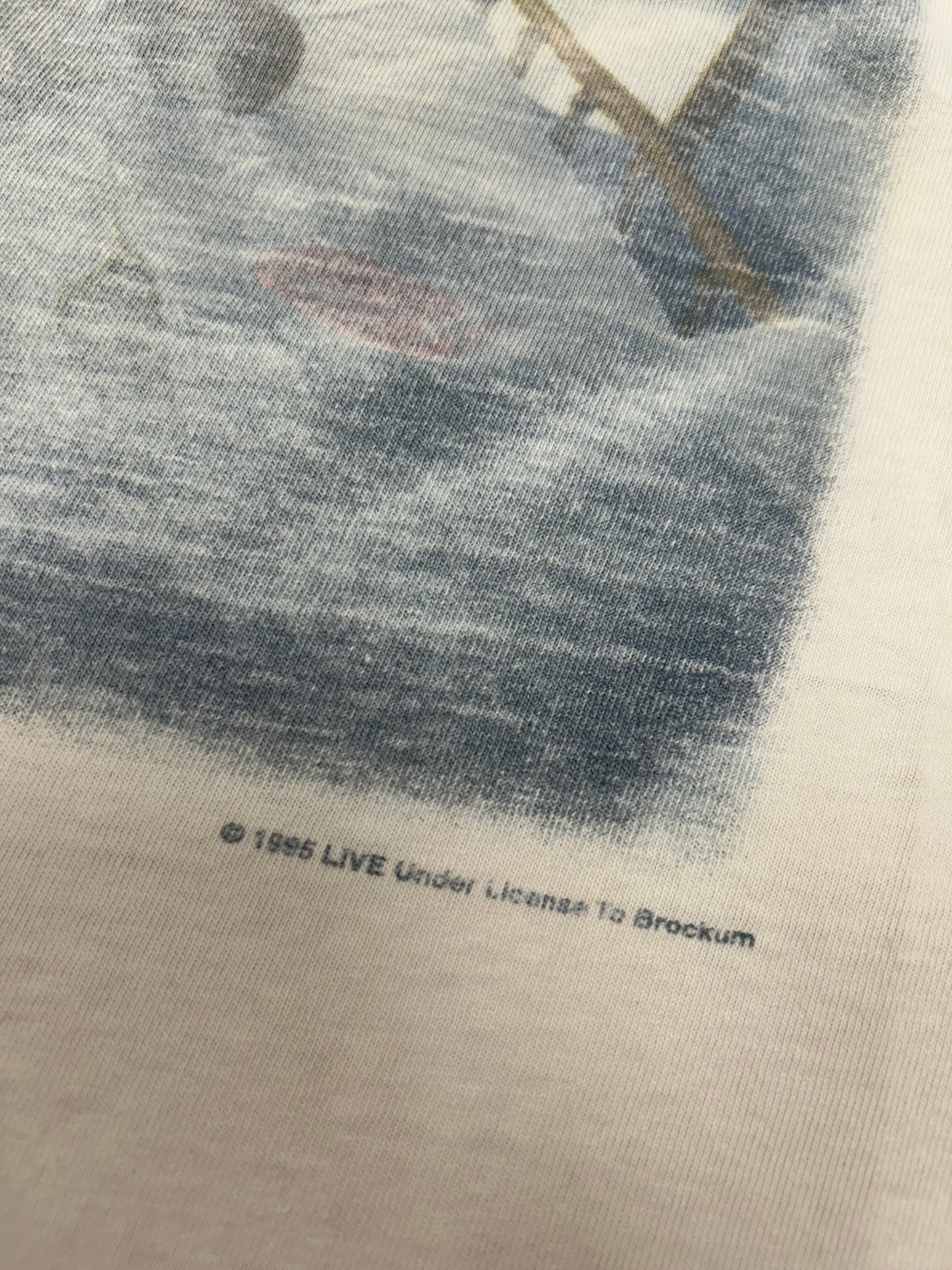 Vintage Live Throwing Cooper Lightning Crashes Music Band Tee 1995 Thrashed XL