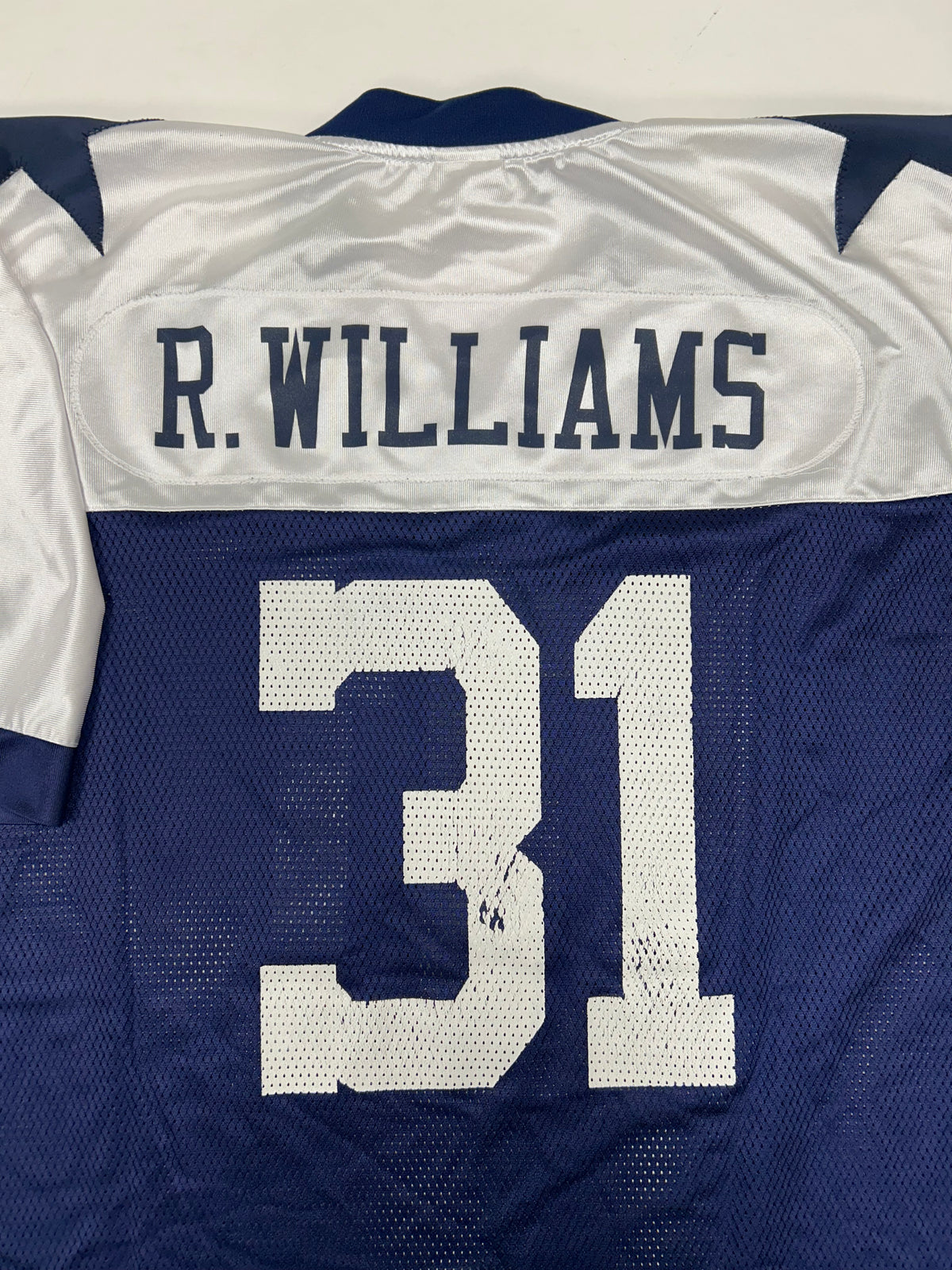 Roy Williams 31 Dallas Cowboys NFL Throwback Reebok Blue Jersey 2XL 29x33.5/35.5 Inches