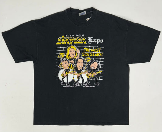 Stryper Expo The West Side Story 2001 The 2nd Annual Tee XL Black 22.75x27 Inches