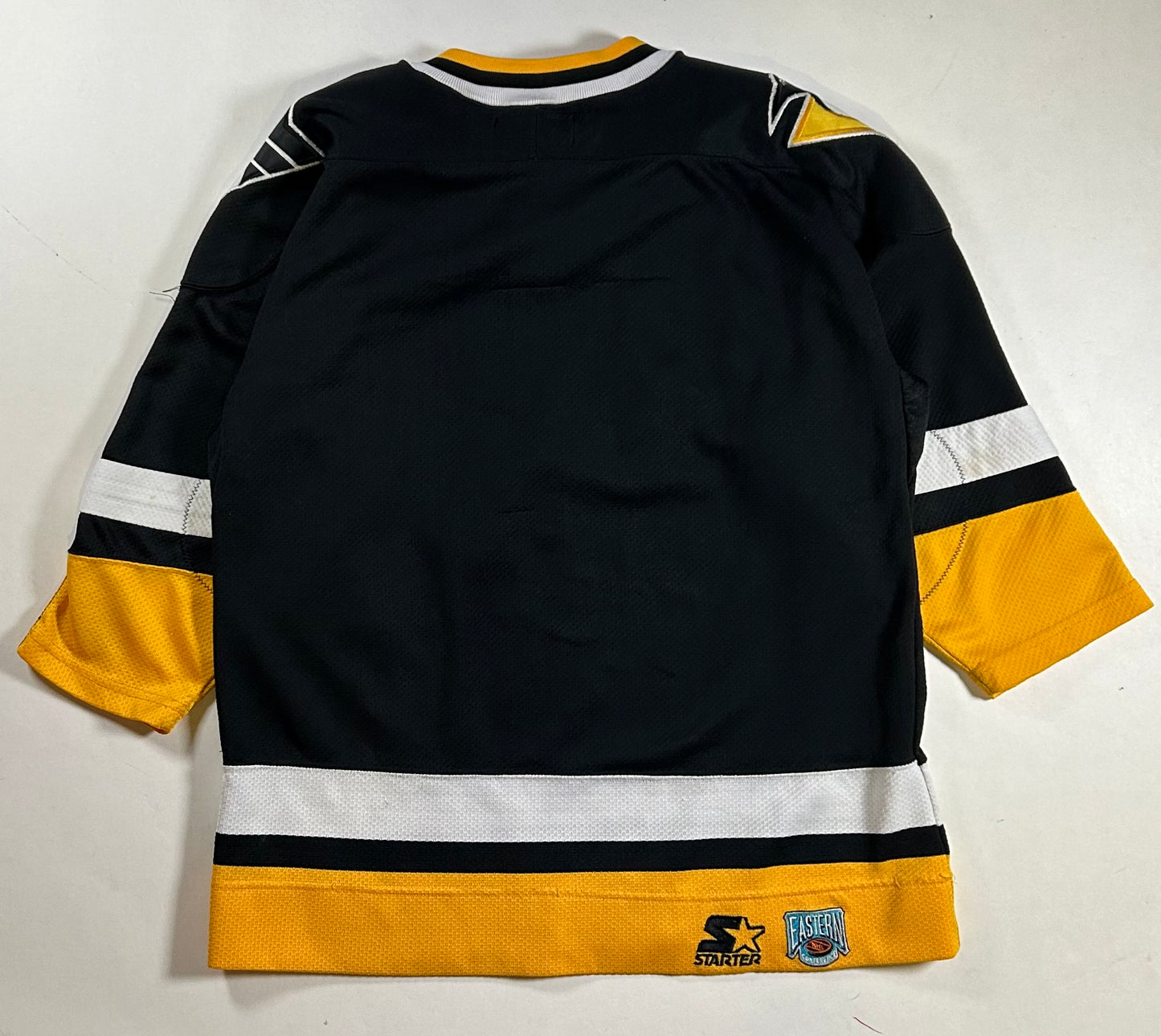 Vintage 90s Pittsburgh Penguins Starter Blank Hockey Jersey Youth L/XL 23.25x27 Inches