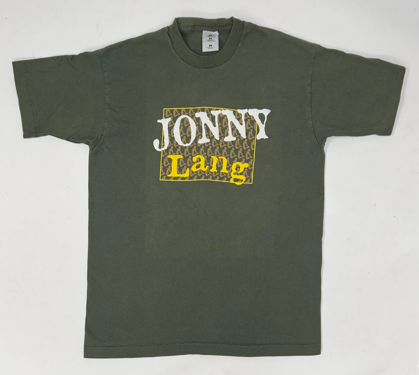 Vintage Jonny Lang Band Music Graphic Tee Autographed On Back As Is L/M 20.75x29 Inches