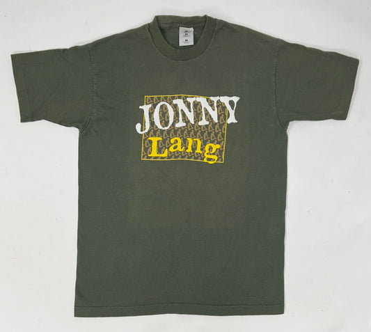 Vintage Jonny Lang Band Music Graphic Tee Autographed On Back As Is L/M 20.75x29 Inches