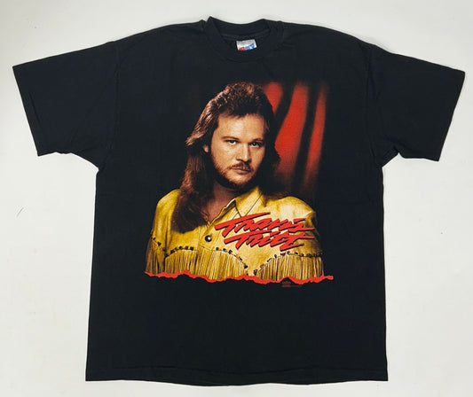 Vintage 1993 Travis Tritt Country Music Tour Tee 90s Band Tee XL 23.5x29.25 Inches