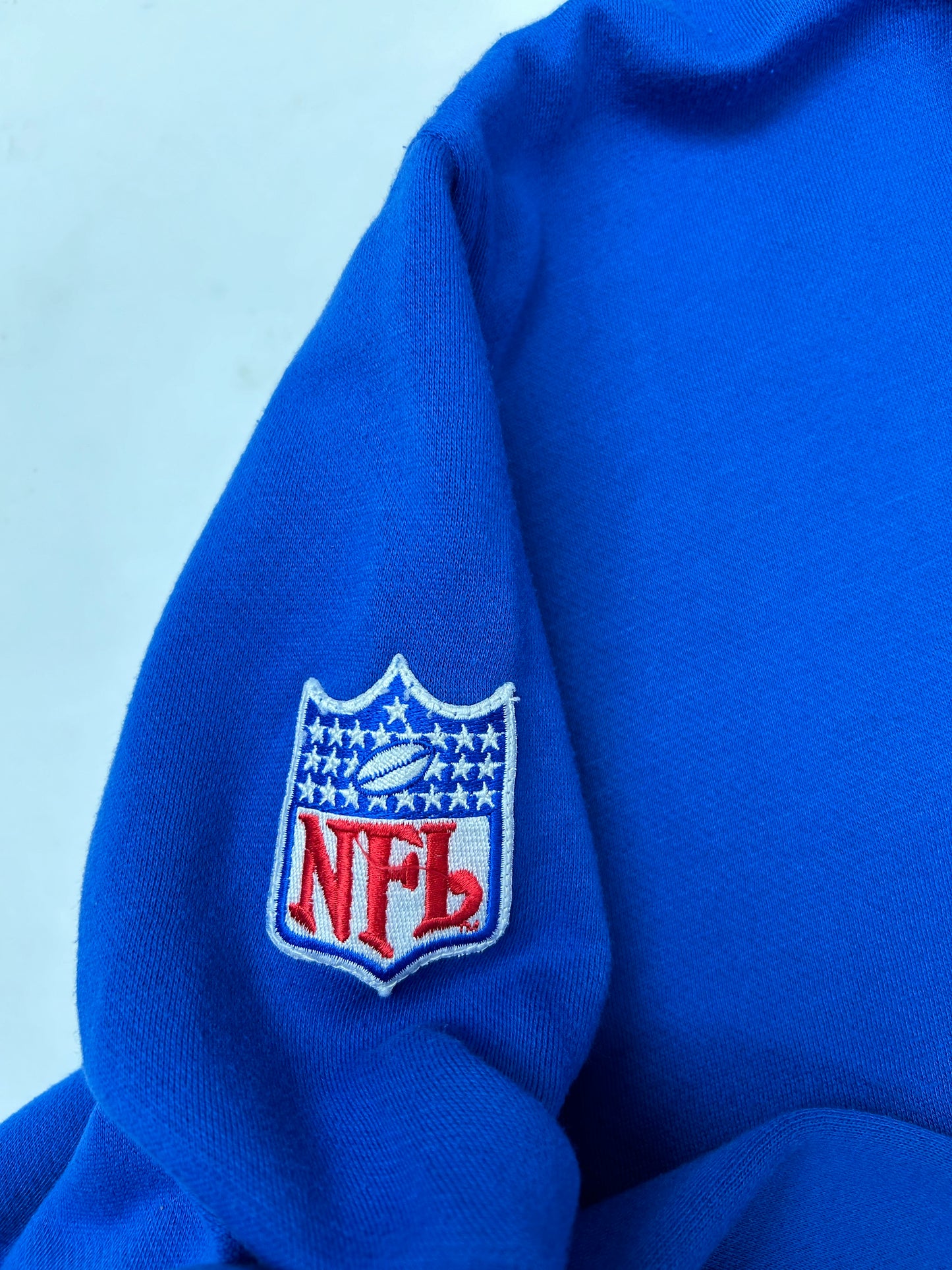 Vintage Pro-Line Apex One New York Giants Hooded Sweatshirt Large/Medium 24.75x26.5 Inches