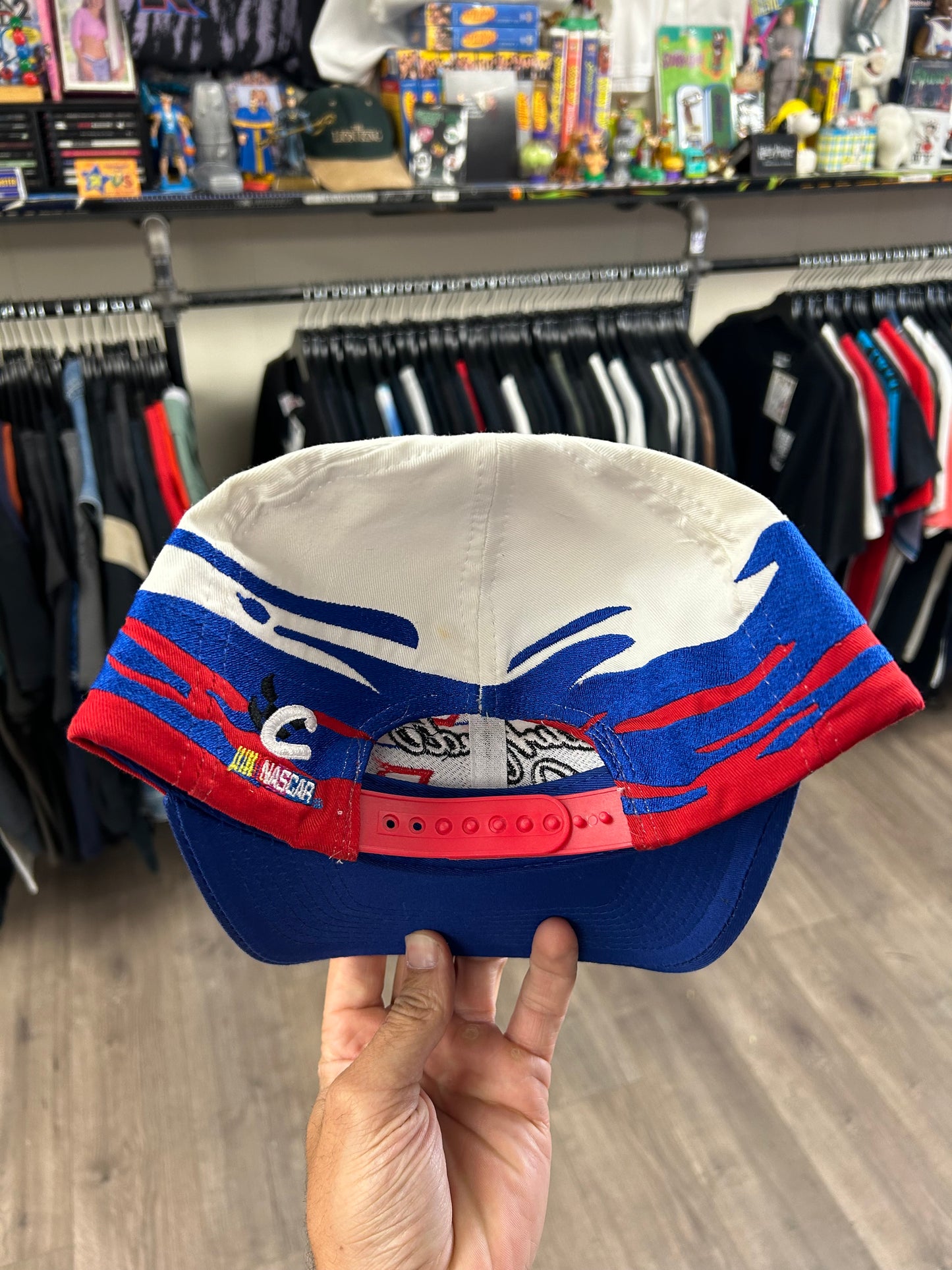 Vintage NASCAR Chase Authentics Dale Earnhardt JR. 3 SnapBack Hat Red,White,Blue