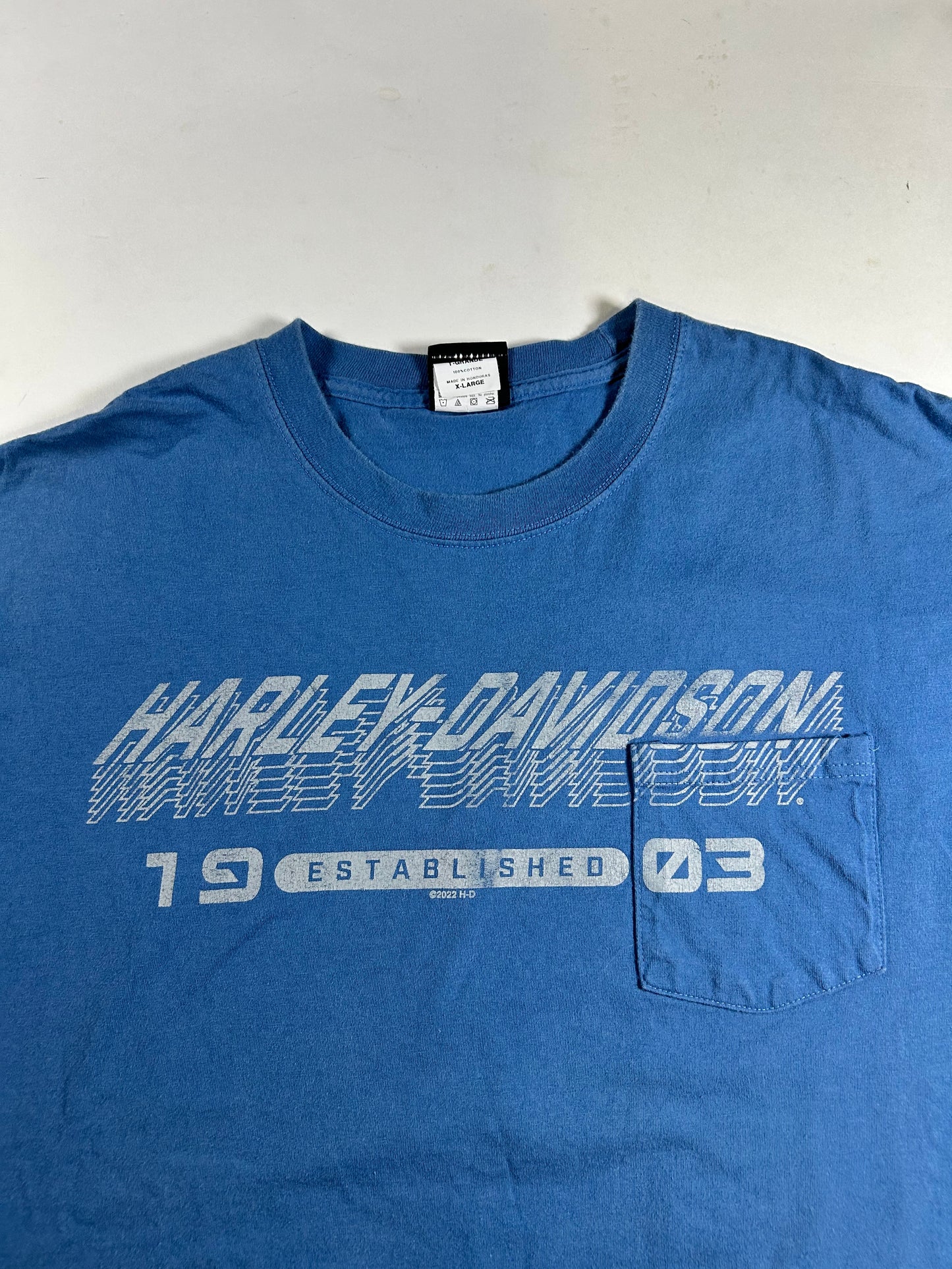 2022 Harley Davidson Motorcycle Of Bergen County Live Free Rochelle Park, NJ Pocket Tee XL 23.5x29 Inches