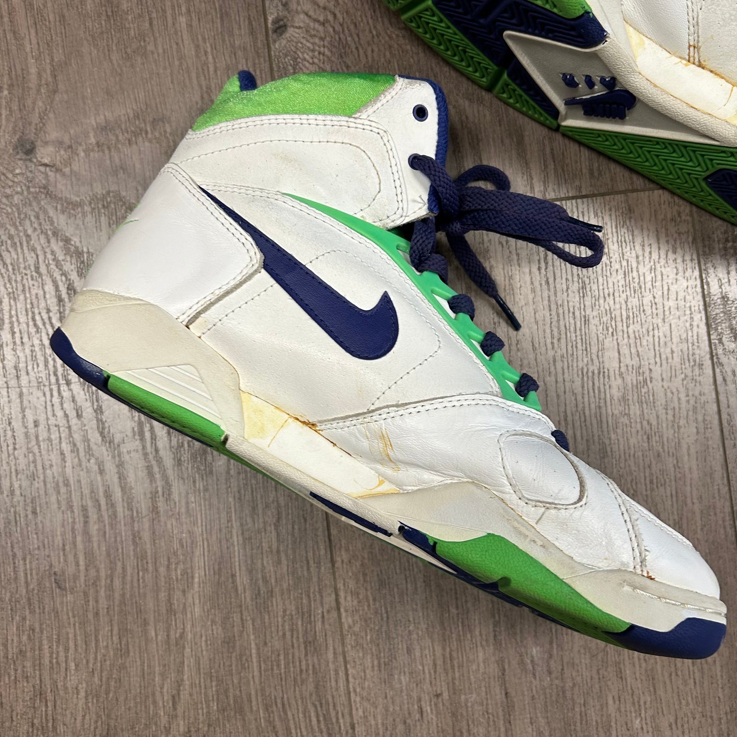 Vintage Nike Air Sabre Flight High 8.5 Basketball Sneaker 1991 As Is 910204 PF