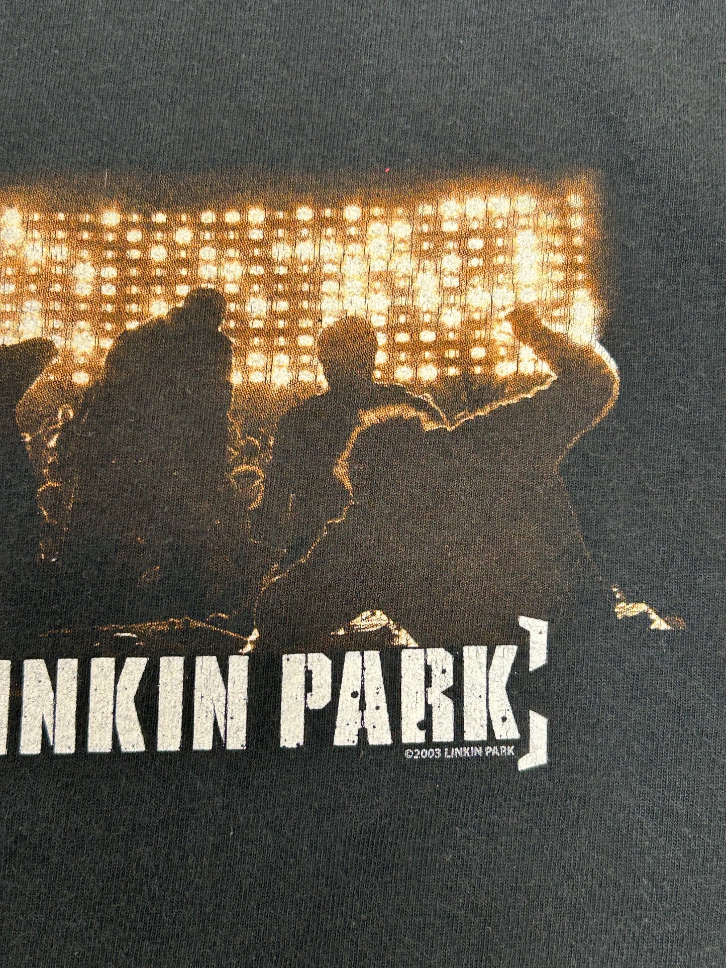 Vintage Linkin Park Meteora Album Promo Band Alternative Music Tee 2003 20.25x27.5 Inches Hanes Heavyweight Tag