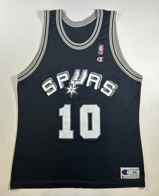 Vintage 90s Champion San Antonio Spurs Dennis Rodman #10 NBA Jersey 48 XL 22.75x32 Inches As Is Has A Signature