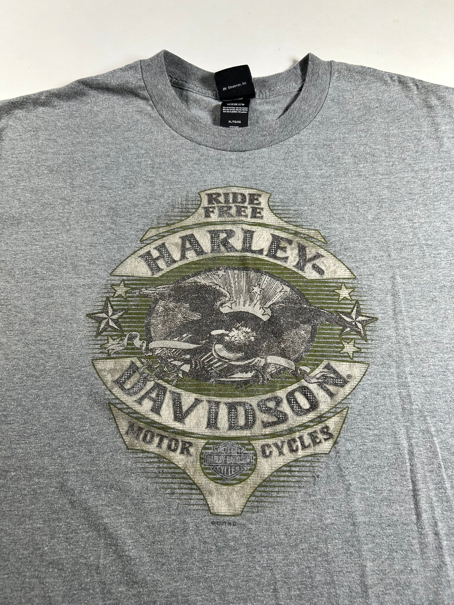 2022 Harley Davidson Motorcycle Of Bergen County Live To Ride Ride To Live Rochelle Park, NJ Tee XL 23.75x29.25 Inches