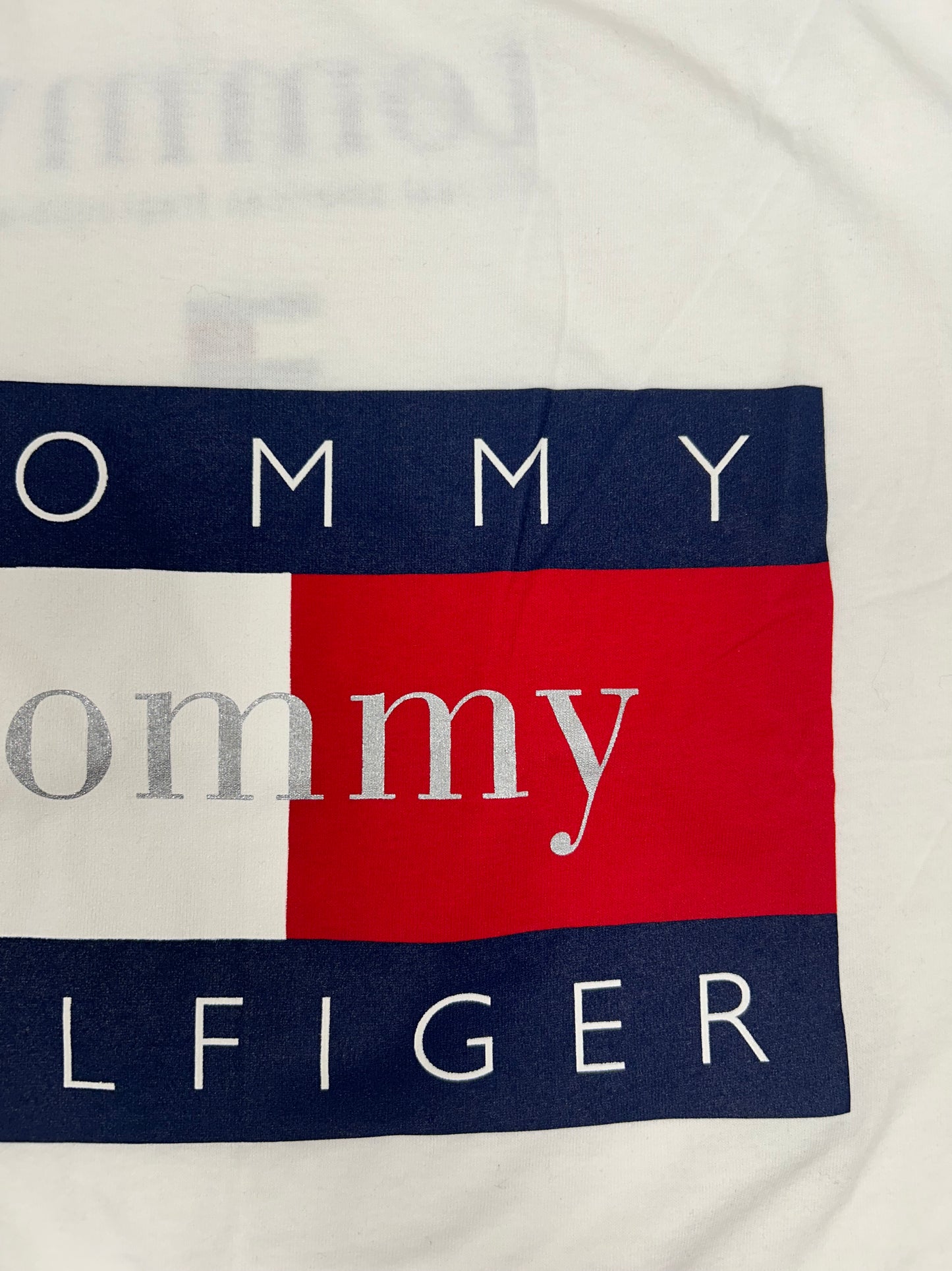 Vintage Tommy Hilfiger The Real American Fragrance Big Flag Tee Made in USA XL