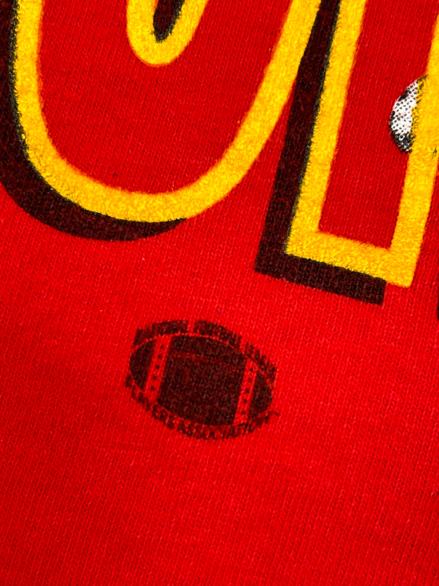 Vintage Joe Montana Kansas City Chiefs NFL T-Shirt Large Ice Box T's 1993 90s