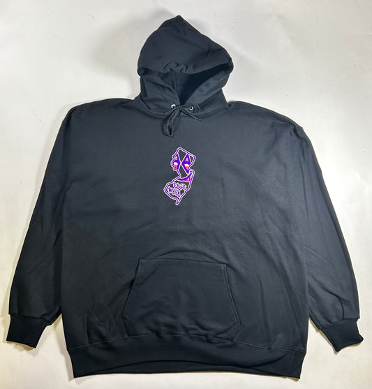 Edgewood NJ State Logo Hooded Sweatshirt Black S-3XL 90/10 Blend