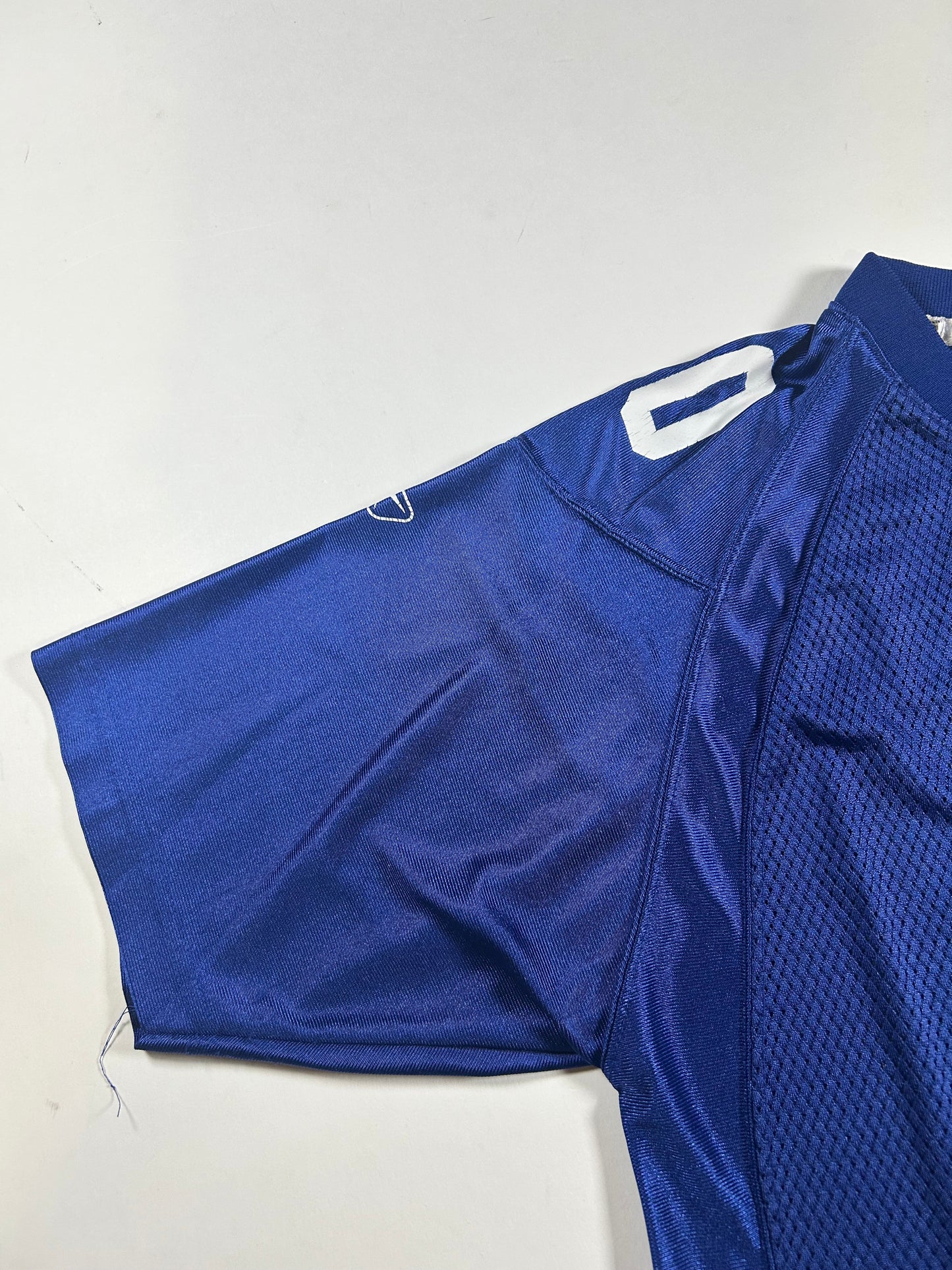 Reebok New York Giants Eli Manning NFL Jersey Blue Youth Size XL Adult Small Fit 21x28.25/30.75 Inches