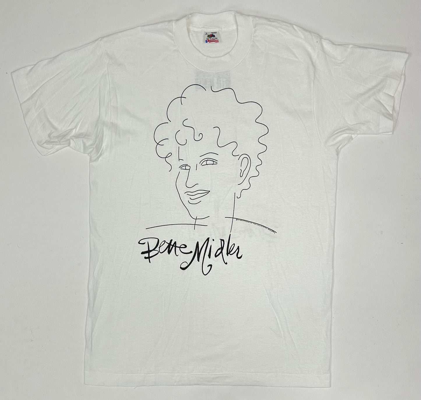 Vintage Bette Midler Experience The Devine Tour 1993 Tee Large 22x32.5 Inches