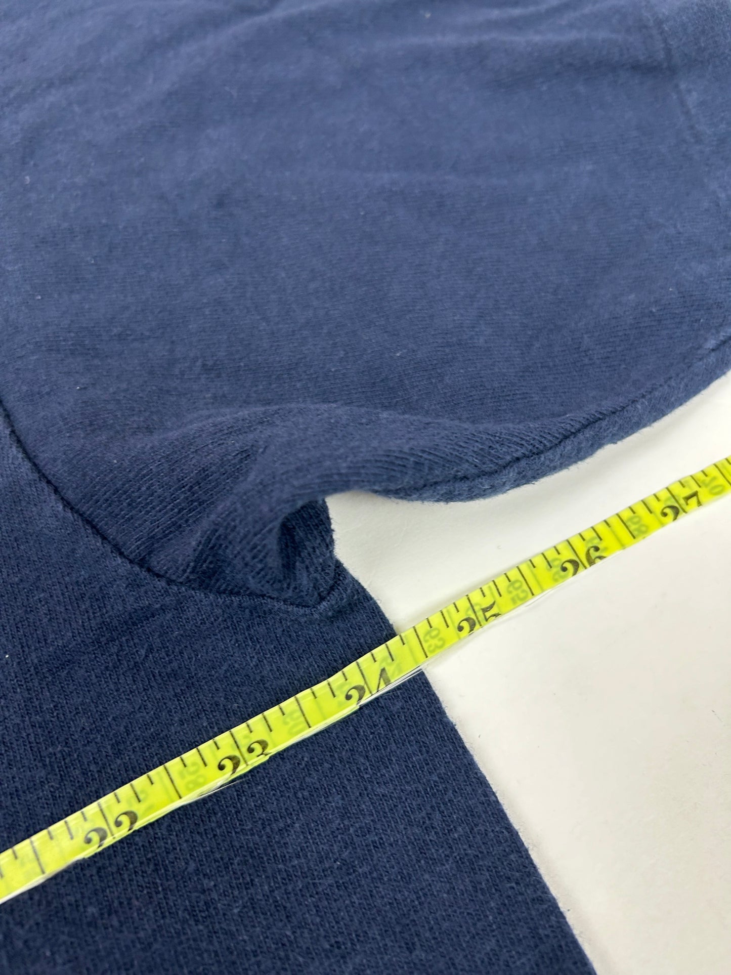 Vintage Champion 1996 Atalanta Olympics Embroidered Logo Tee Navy XL 24.25x28.5 Inches