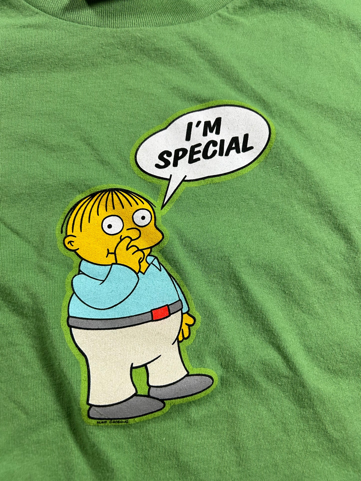 Vintage 2004 The Simpsons Ralphie Wiggins I’m Special Nose Picking Ladies Tee XL 17.5x22.25 Inches