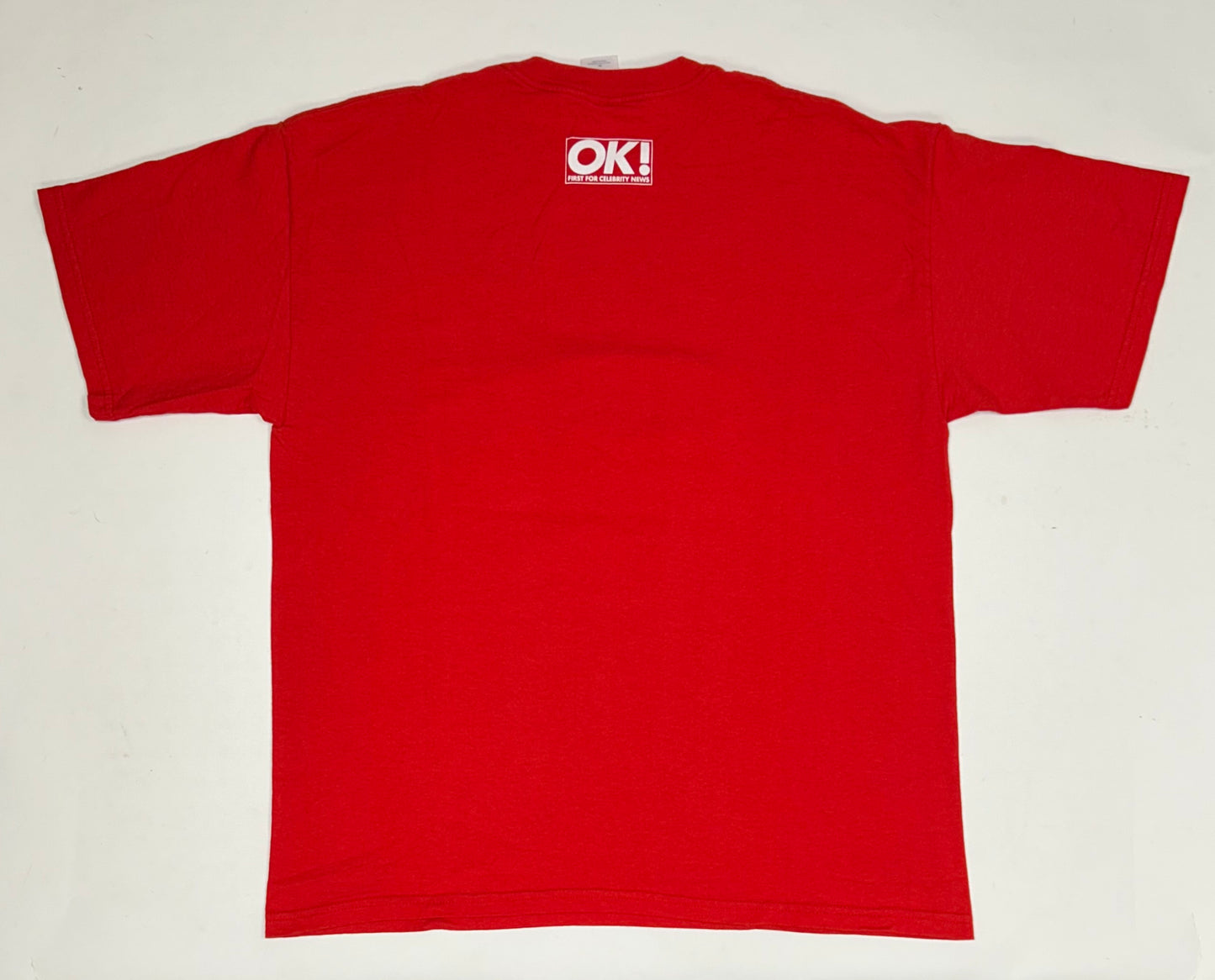 Vintage 00s OK! First For Celebrity News Avoid Dull People Tee XL 24x30.75 Inches