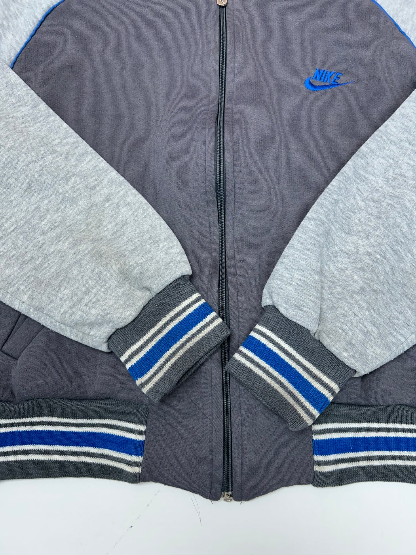 Vintage 80s Nike Zip Jacket Sweatshirt Small Fit 22x23 Inches