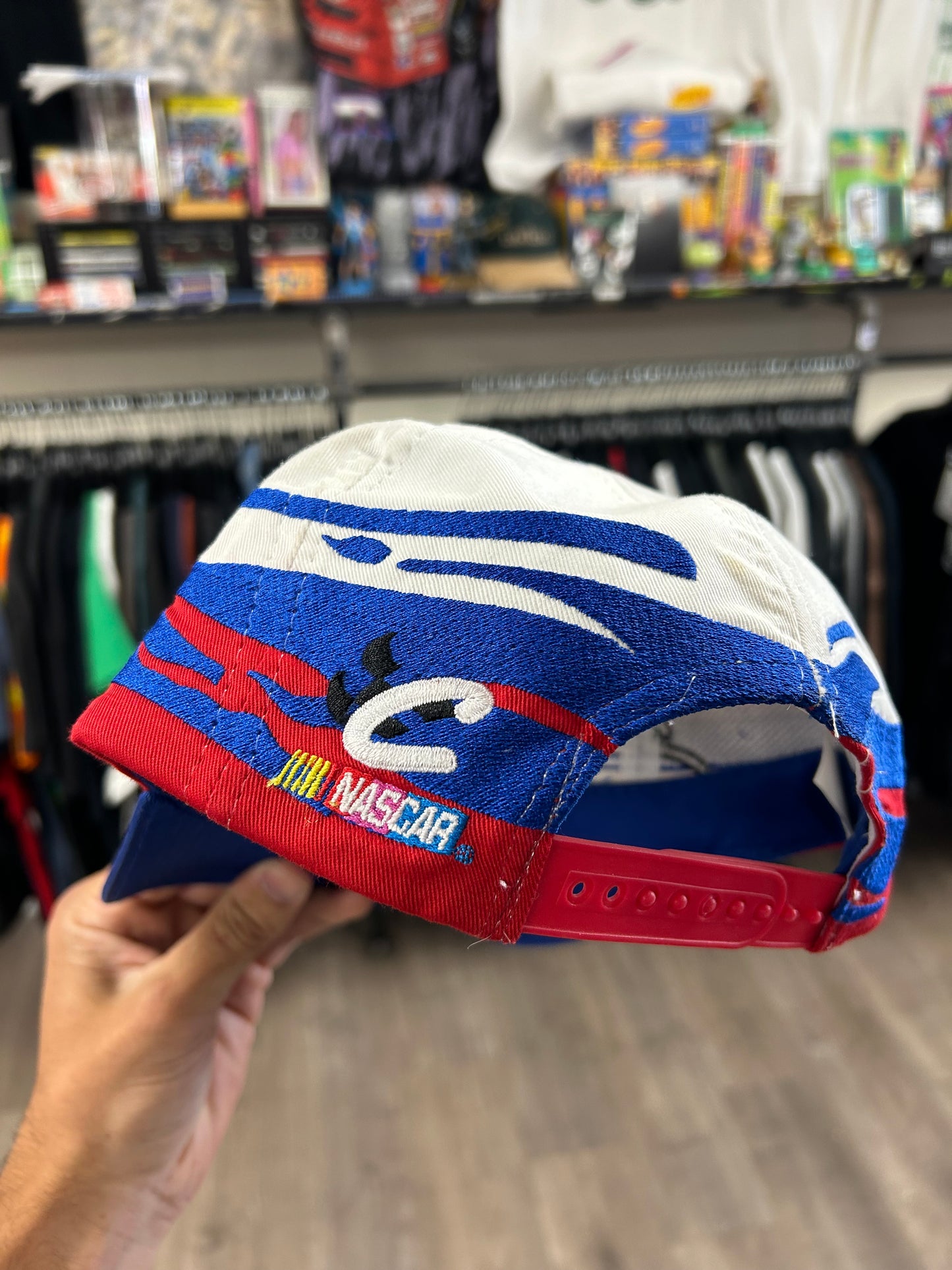Vintage NASCAR Chase Authentics Dale Earnhardt JR. 3 SnapBack Hat Red,White,Blue
