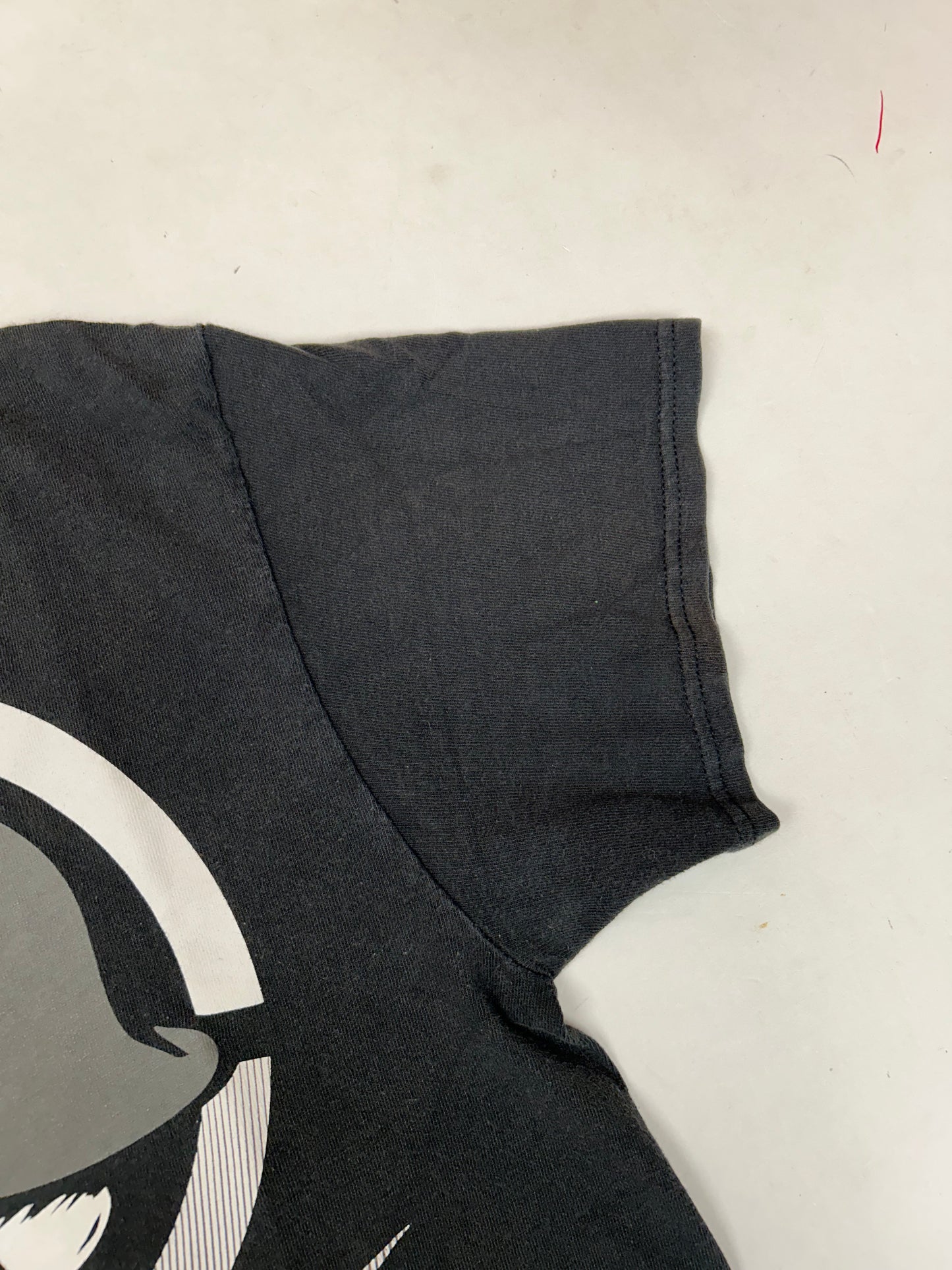 Vintage 00s Metal Mulisha Skull Sergeant Motocross Dirt Biking Shirt Meidum 19.5x25.75 Inches Faded Black As Is