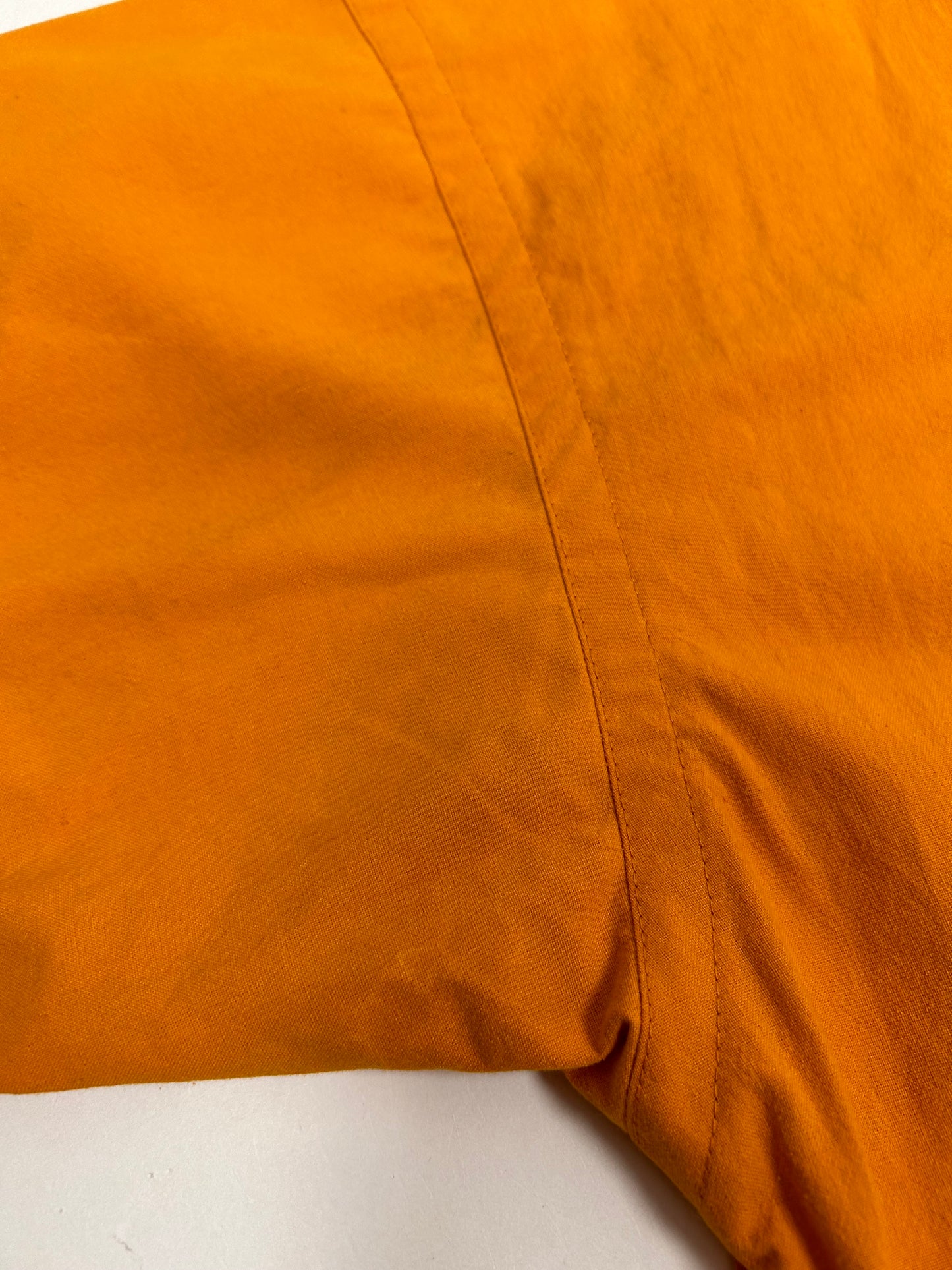 Vintage Nike Air Jordan 'Spellout Logo' Baseball Jersey Orange 1991 Rare Large 25.5x31/33.5 Inches
