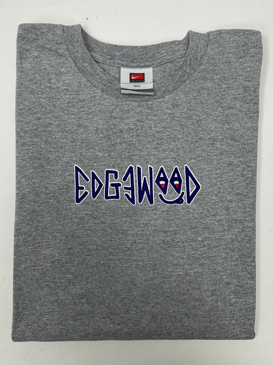 Edgewood NJ first edition “Deeper Than The Roots.” Tee 3XL 28x31.5 Inches Gray 00s Nike Team Blank Shirt
