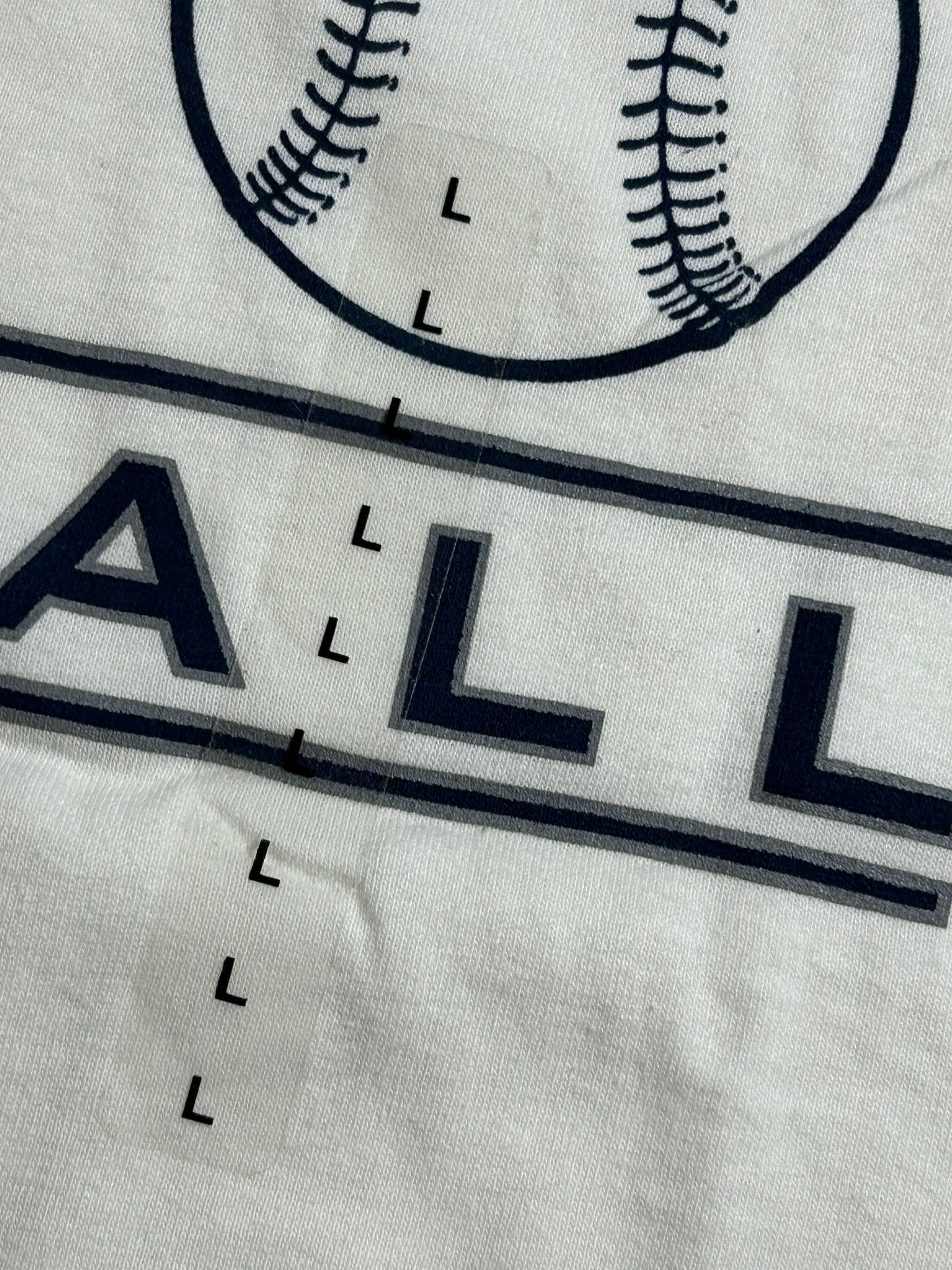 Penn State Nittany Lions Baseball NCAA College Champion Tee Large 21.75x31.25 Inches White Brand New
