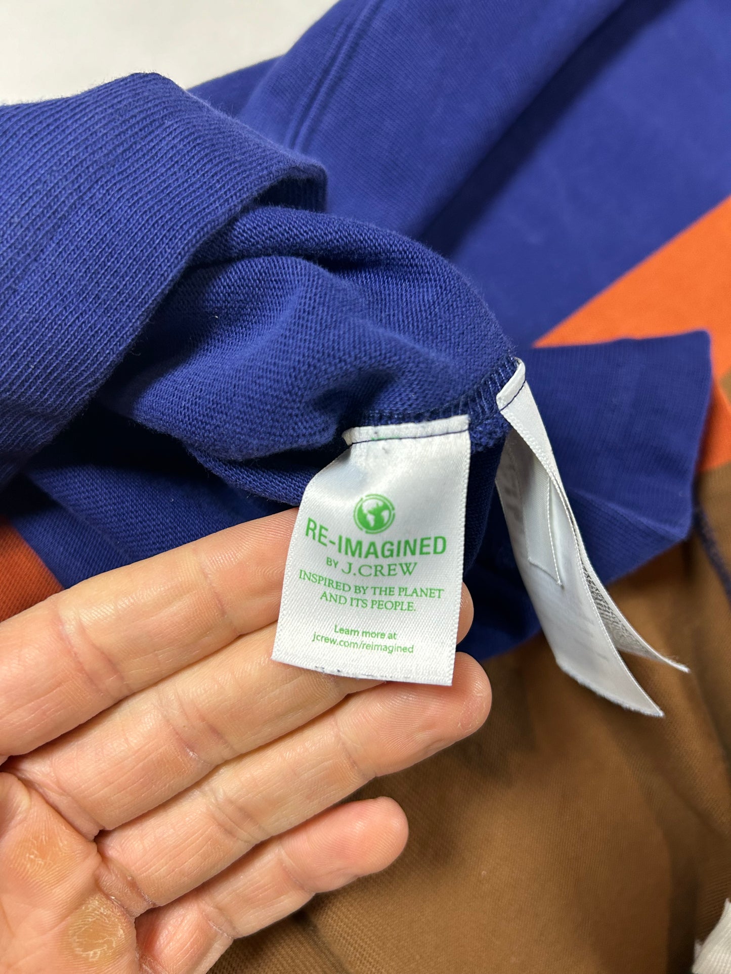 J. Crew Rugby Polo Big Stripe Color Long Sleeve Shirt XL 25x30.25 Inches FA22