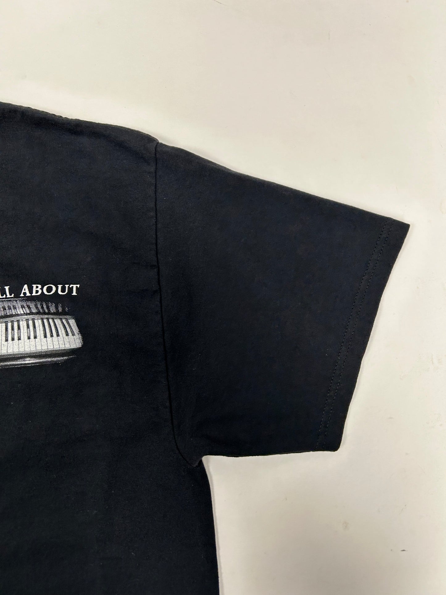 2000s It's All About the Piano Short Sleeve Cotton T-Shirt Large Pianos 21x28.5 Inches