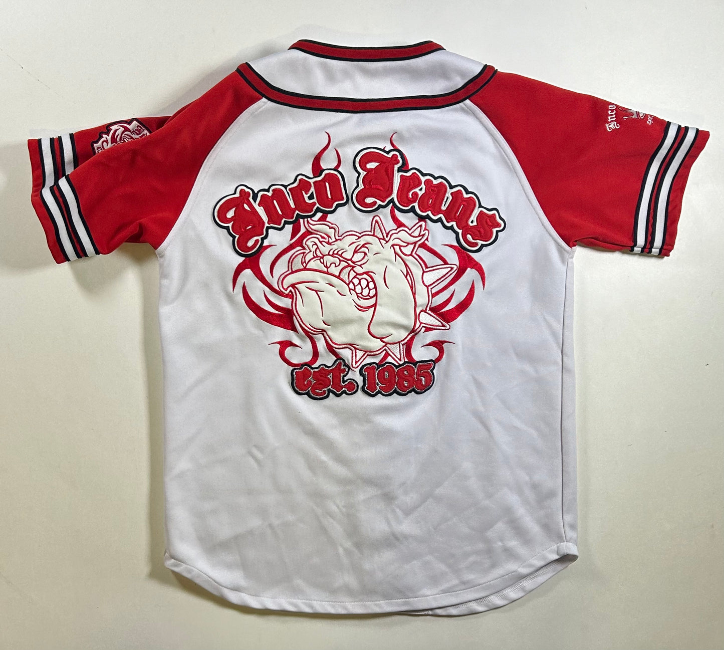JNCO Sport Baseball Style Jersey JNCO Jeans Co. 2000s 19.25x25.5 Inches XS/Youth