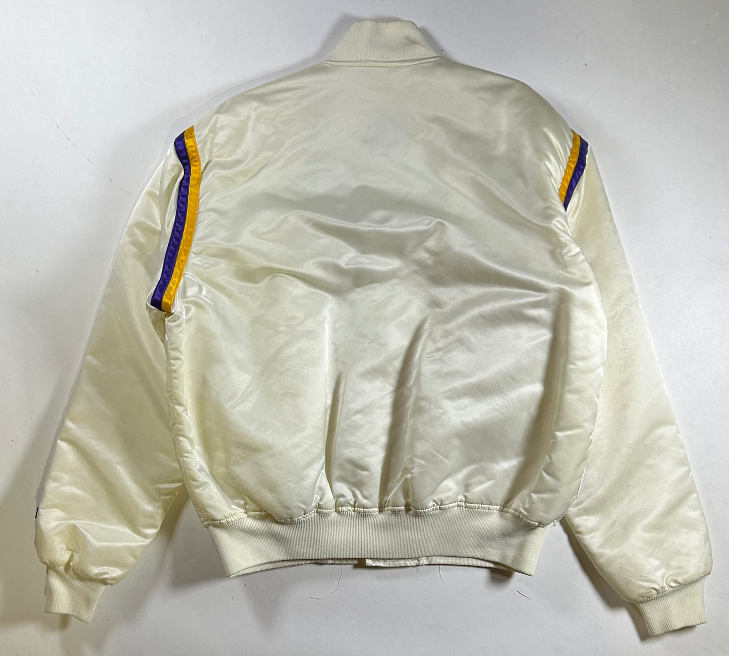Vintage Starter Los Angeles Lakers Satin Jacket NBA 80s 90s XL/Large 26.5x/27.5 Inches