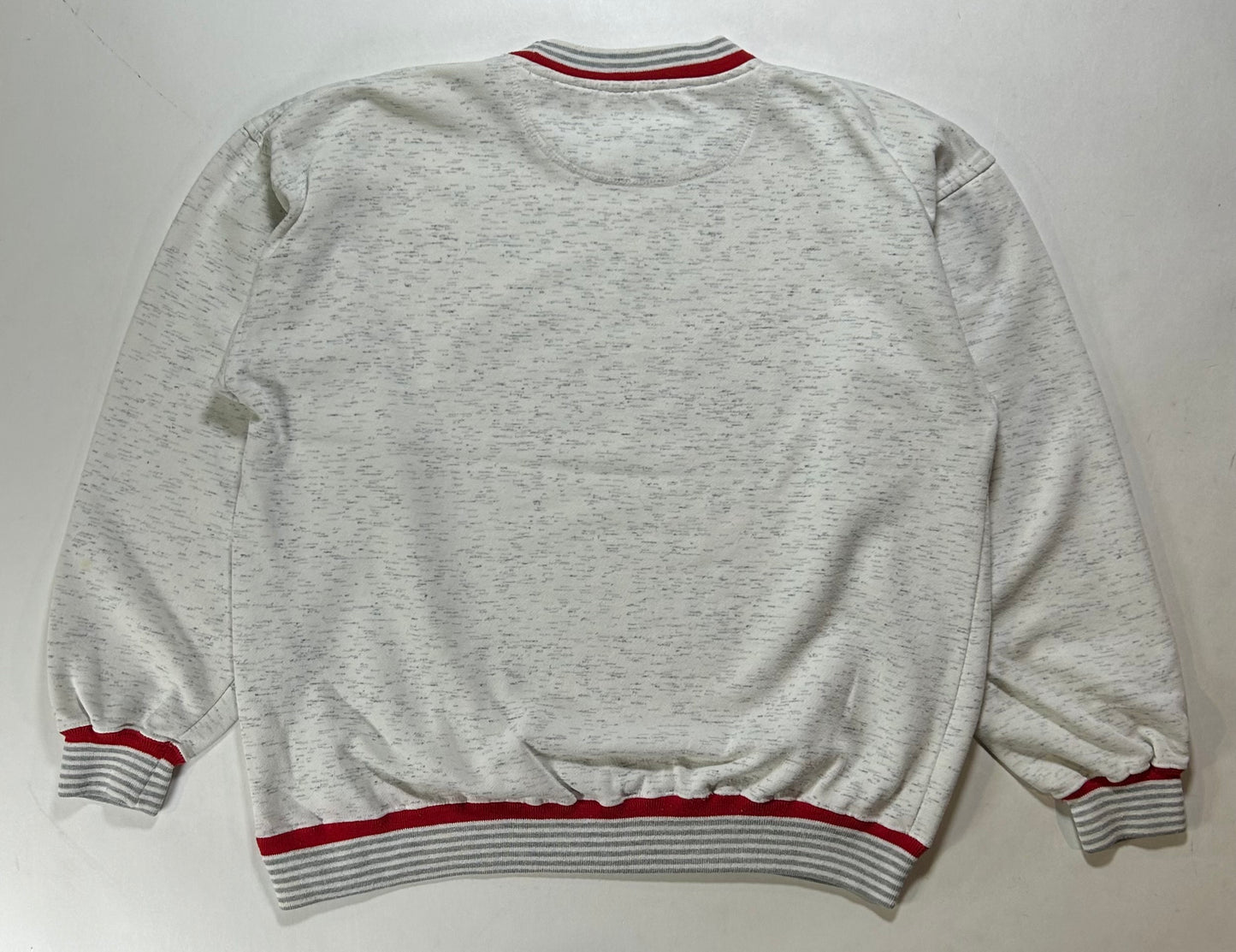 Vintage Gear For Sports Rider University College Crewneck Sweatshirt Boxy Mediumish Fit 23.25x25.75 Inches Gray