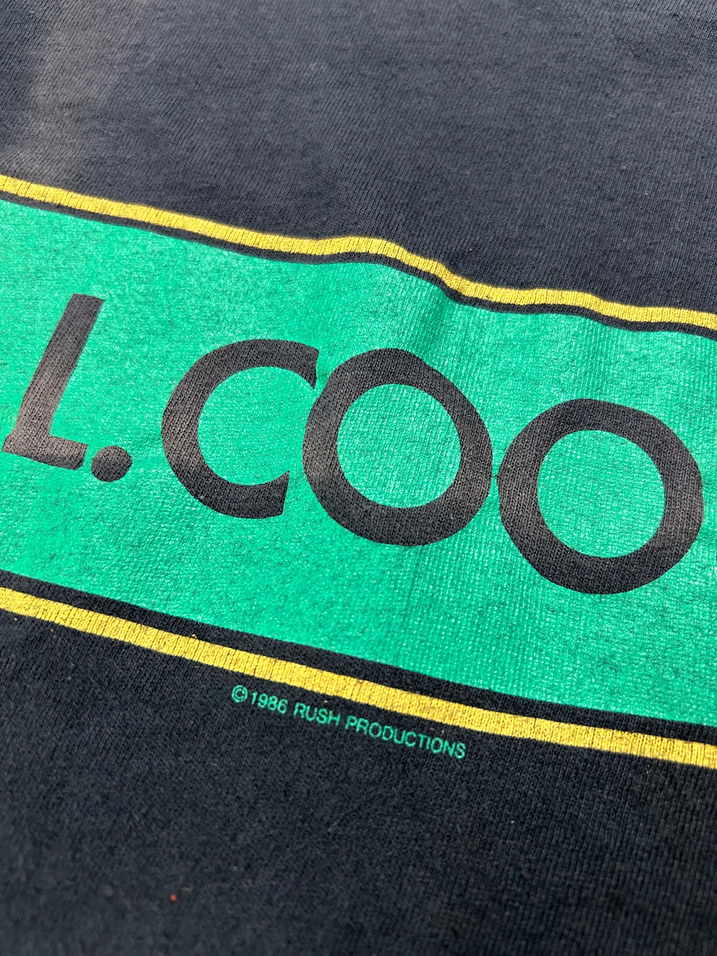 Vintage 1986 LL Cool J Music Rap Hip-Hop Tee As Is Faded Small Fit 18x24.5 Inches