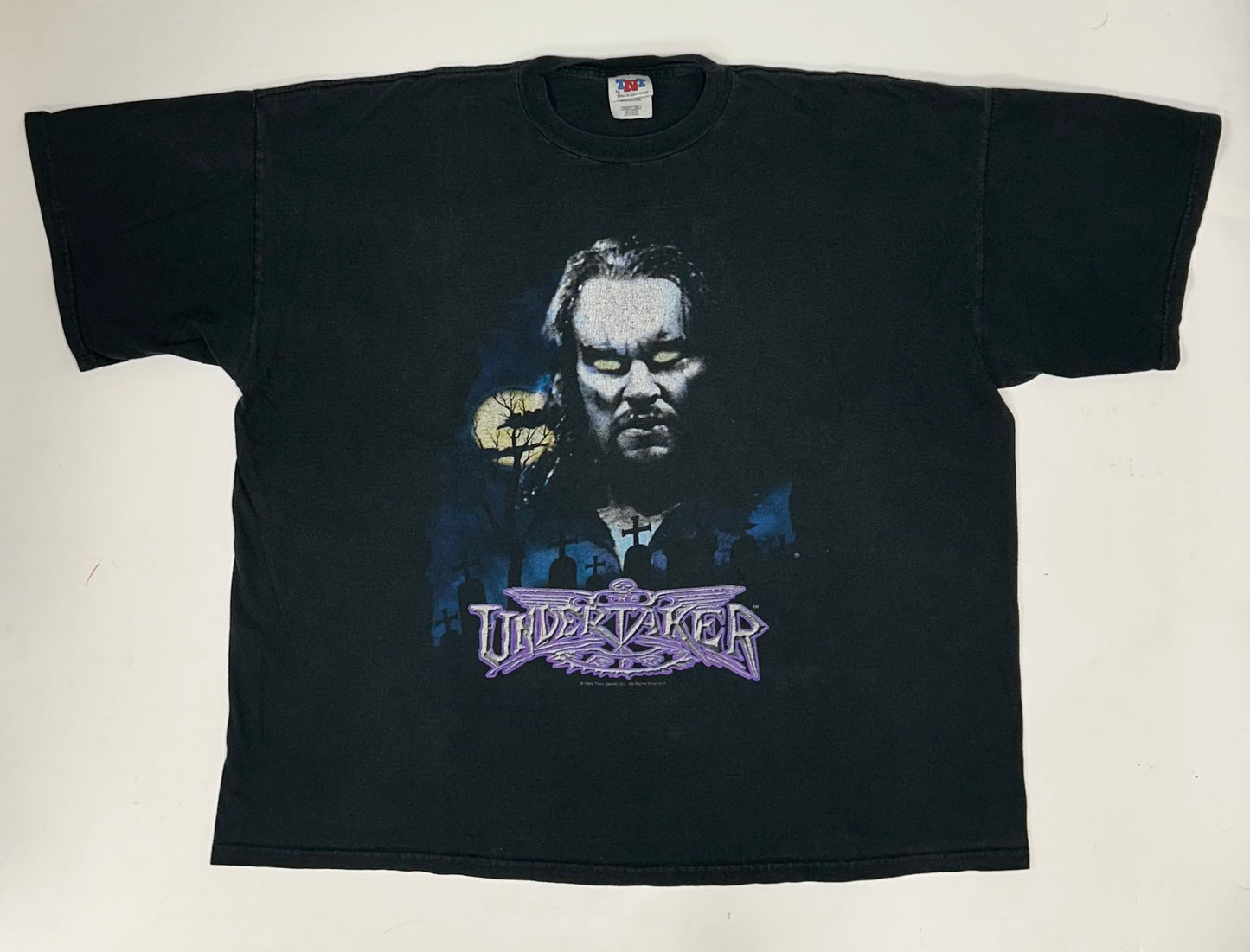 Vintage The Undertaker Rest In Peace WWF 1998 Wrestling TNT Tee 3XL 28.75x29.5 Inches