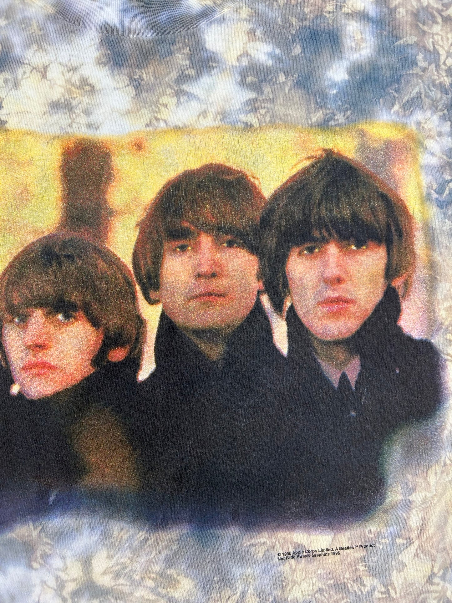 Vintage The Beatles Tie Dye T Shirt XL Mens Rock Band Tour Tee 1996 Brand New