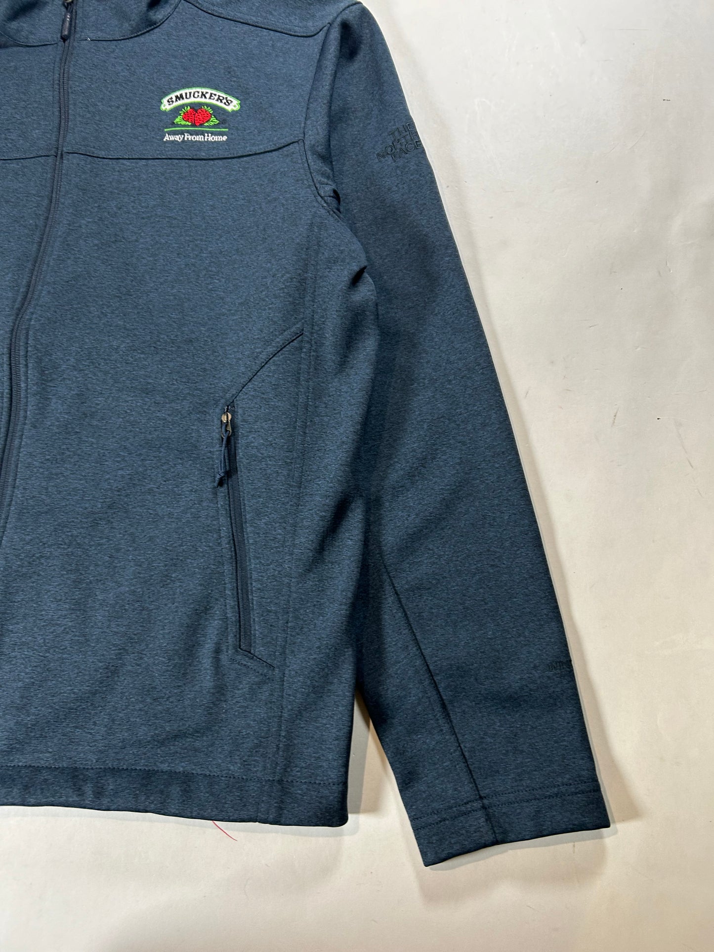 Smucker’s Away From Home The North Face Zip Jacket Large/Medium Fit 23.5x28 Inches