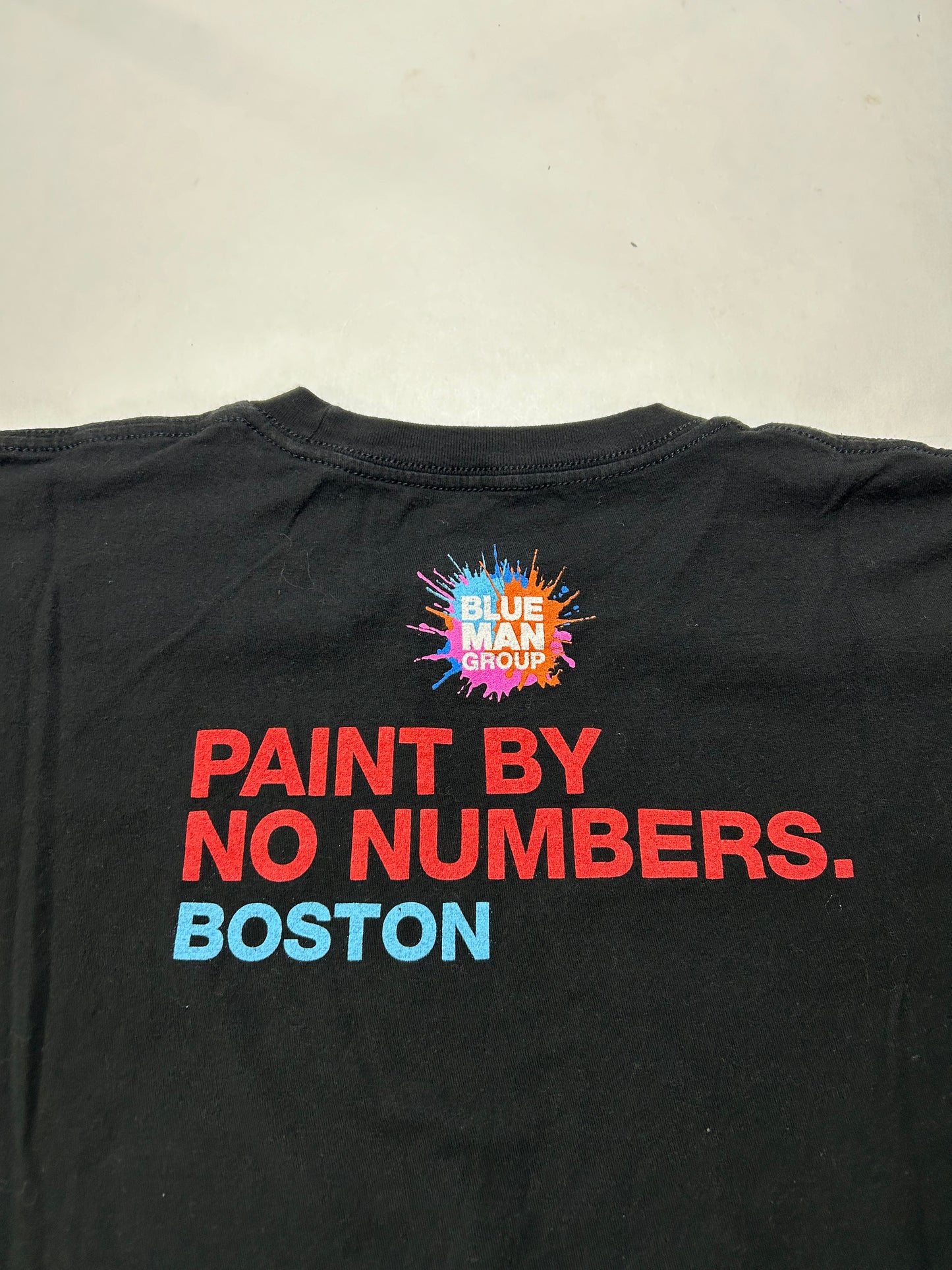 Blue Man Group Paint By No Numbers Boston Music Tour Tee 2XL 26x30 Inches
