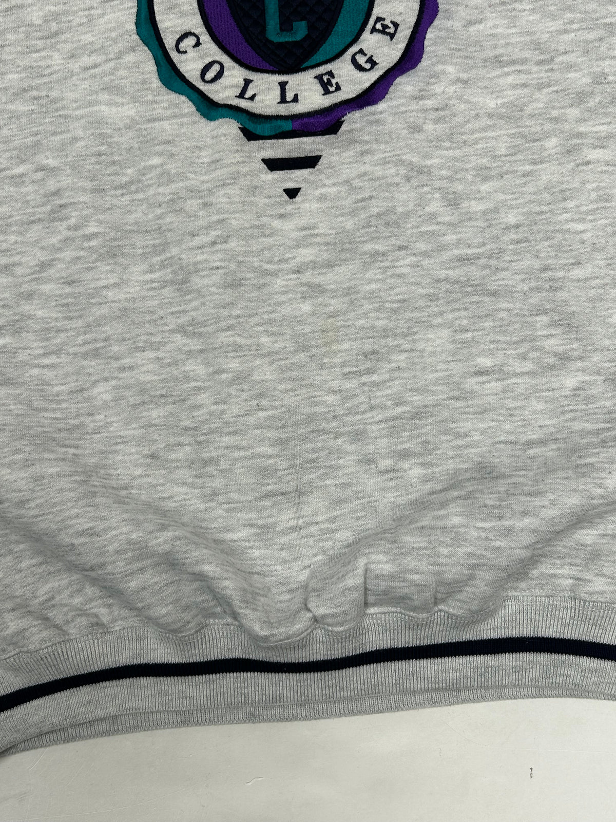 Vintage Central College Crewneck Sweatshirt Gear For Sports Tagged Medium 24.75x27 Inches