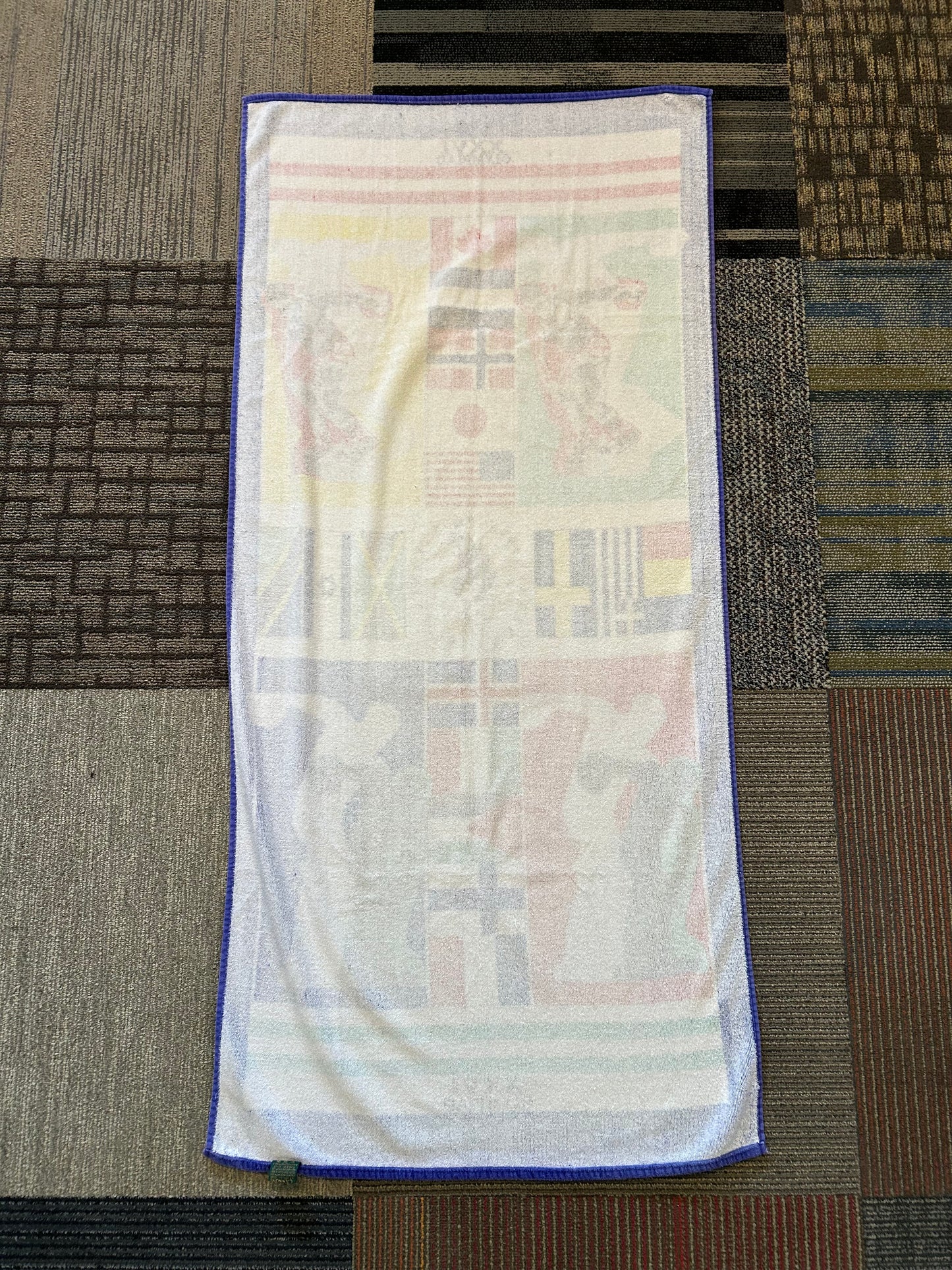 Vintage Collectible Beach Towel Atlanta Olympics 1996 XXVI Olympiad About 26.5" x 57" Inches