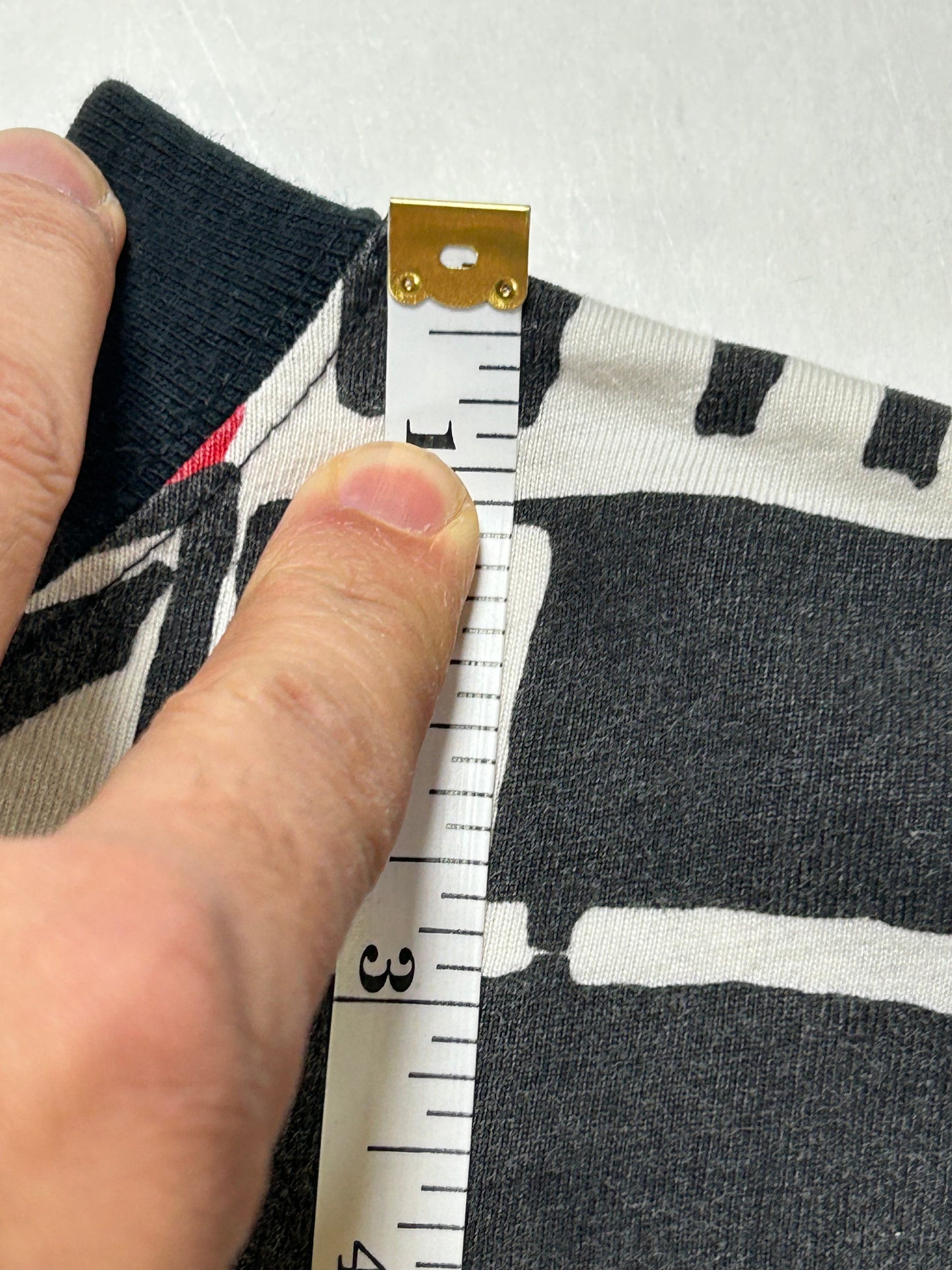 Vintage Nike Air Jordan AOP 1993 Tee Constructed Top Abstract Jordan 8 VIII XL 26.25x27.5/30 Inches