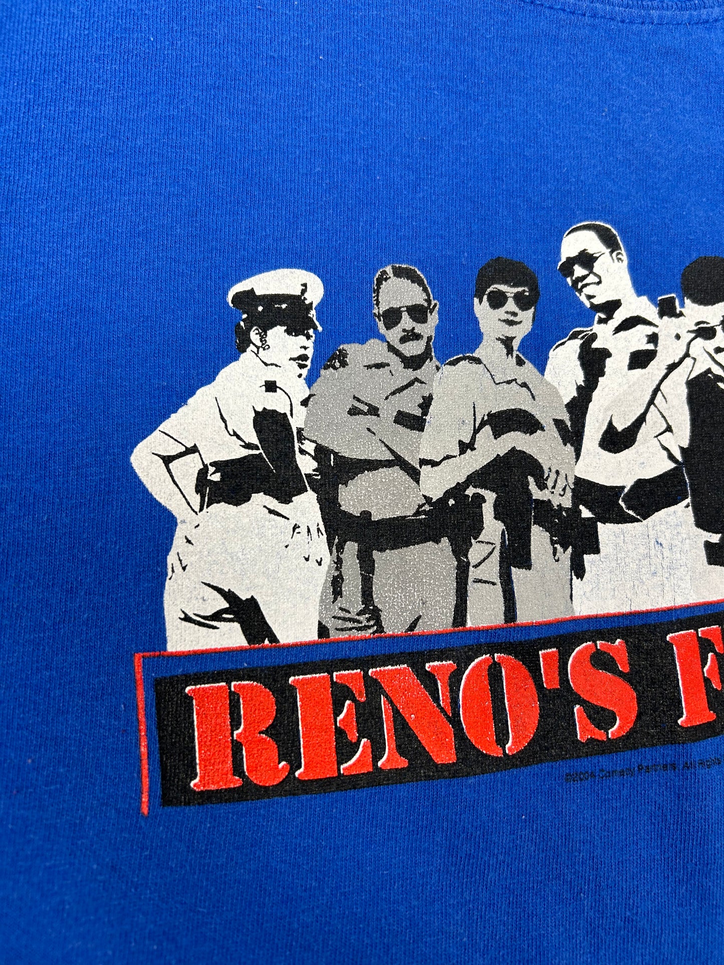 Vintage 2004 Reno 911! Reno’s Finest Comedy Central TV Show Promo Tee Large 21.75x28.5 Inches