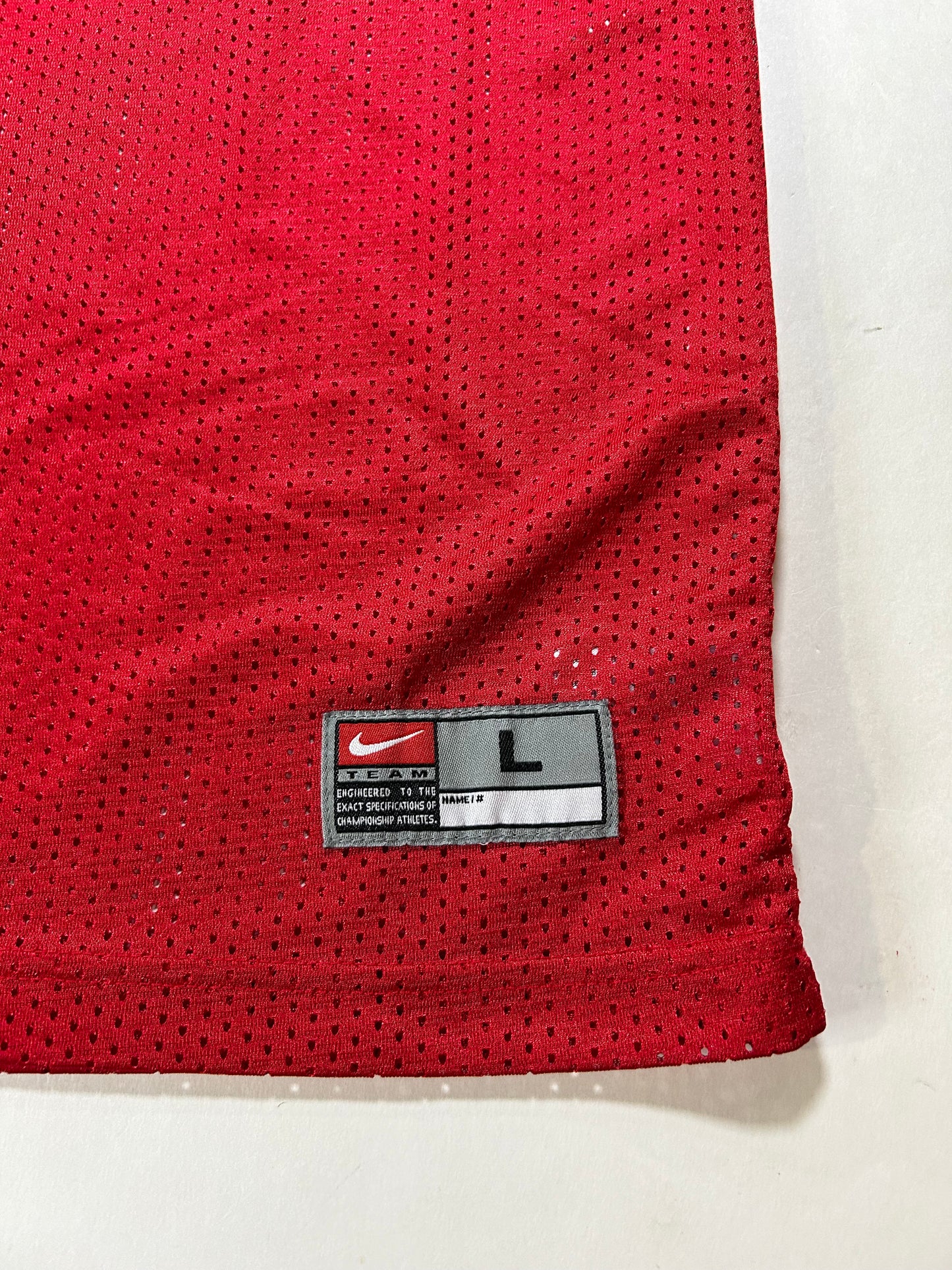 Rutgers Scarlet Knights Jersey Red NCAA Football College Nike #14 Youth Large 19.75x27.75 Inches