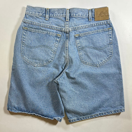 Vintage Lee Denim Jean Shorts 100% Cotton Men's 33 Fits 32 Waist 15.25x20.5 Inches JORTS