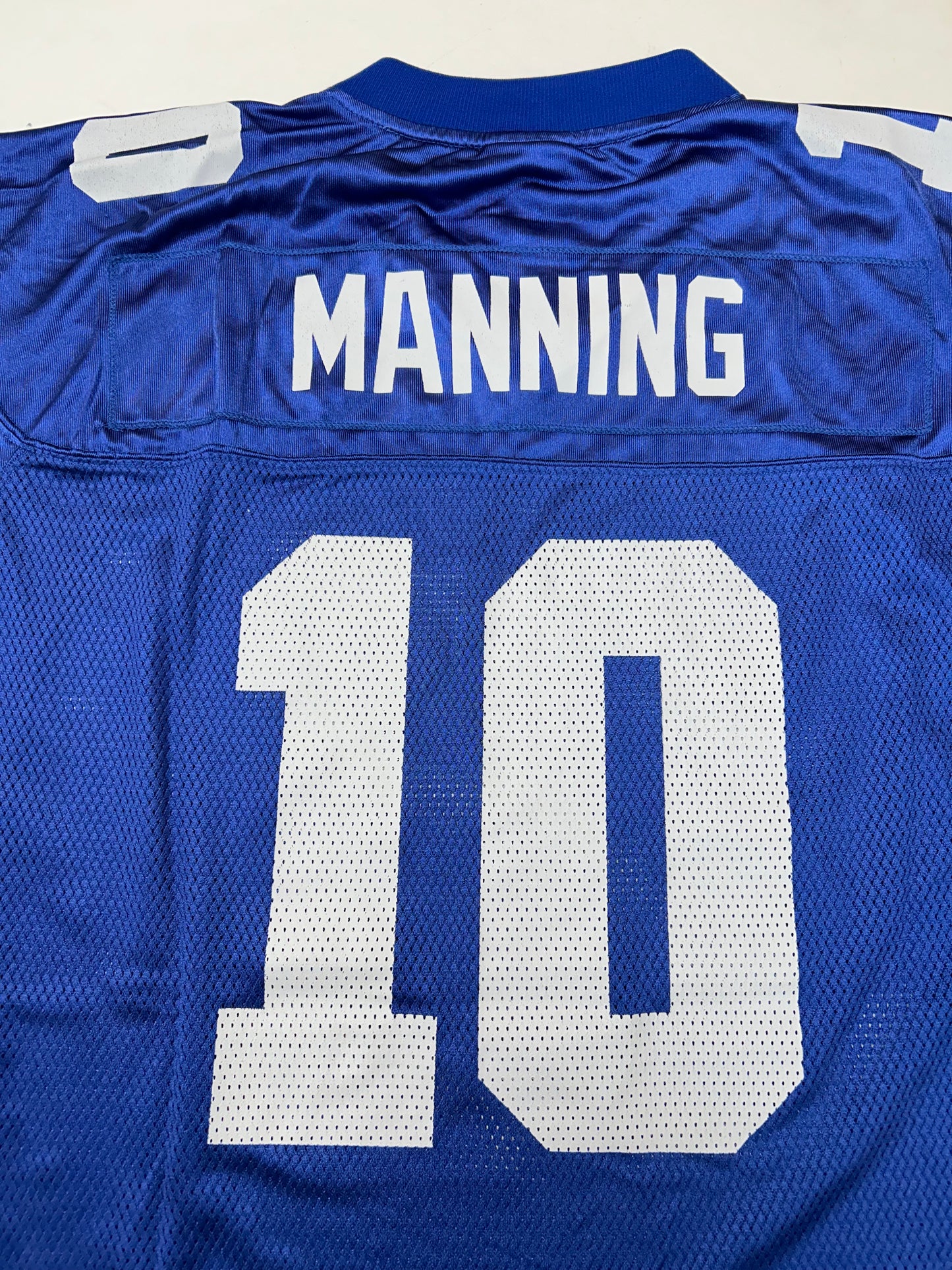 Vintage 2000s Reebok New York Giants Eli Manning NFL Jersey Blue Large