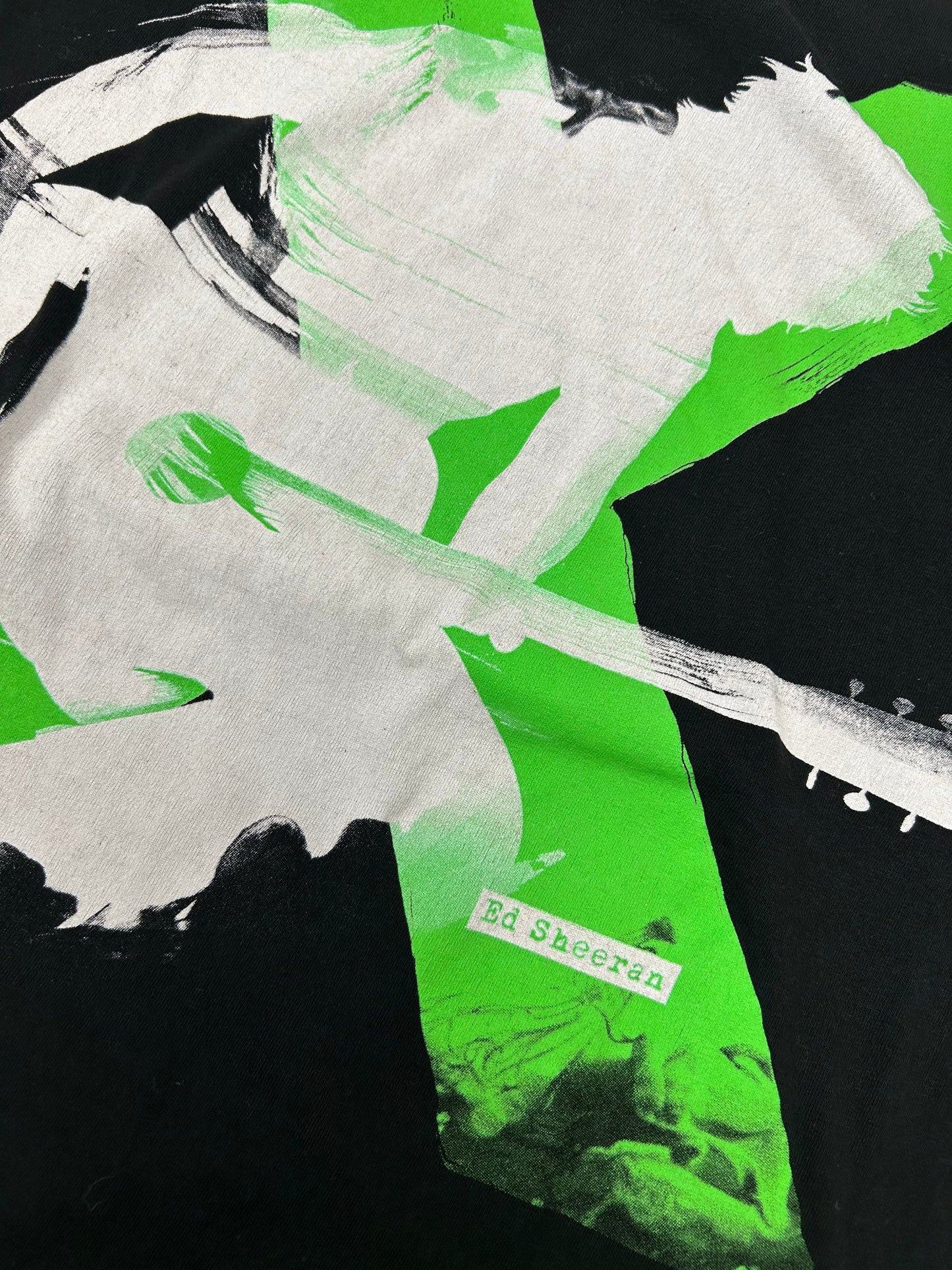 2015 Ed Sheeran Tour Music Band Tee Medium 19.25x26.5 Inches