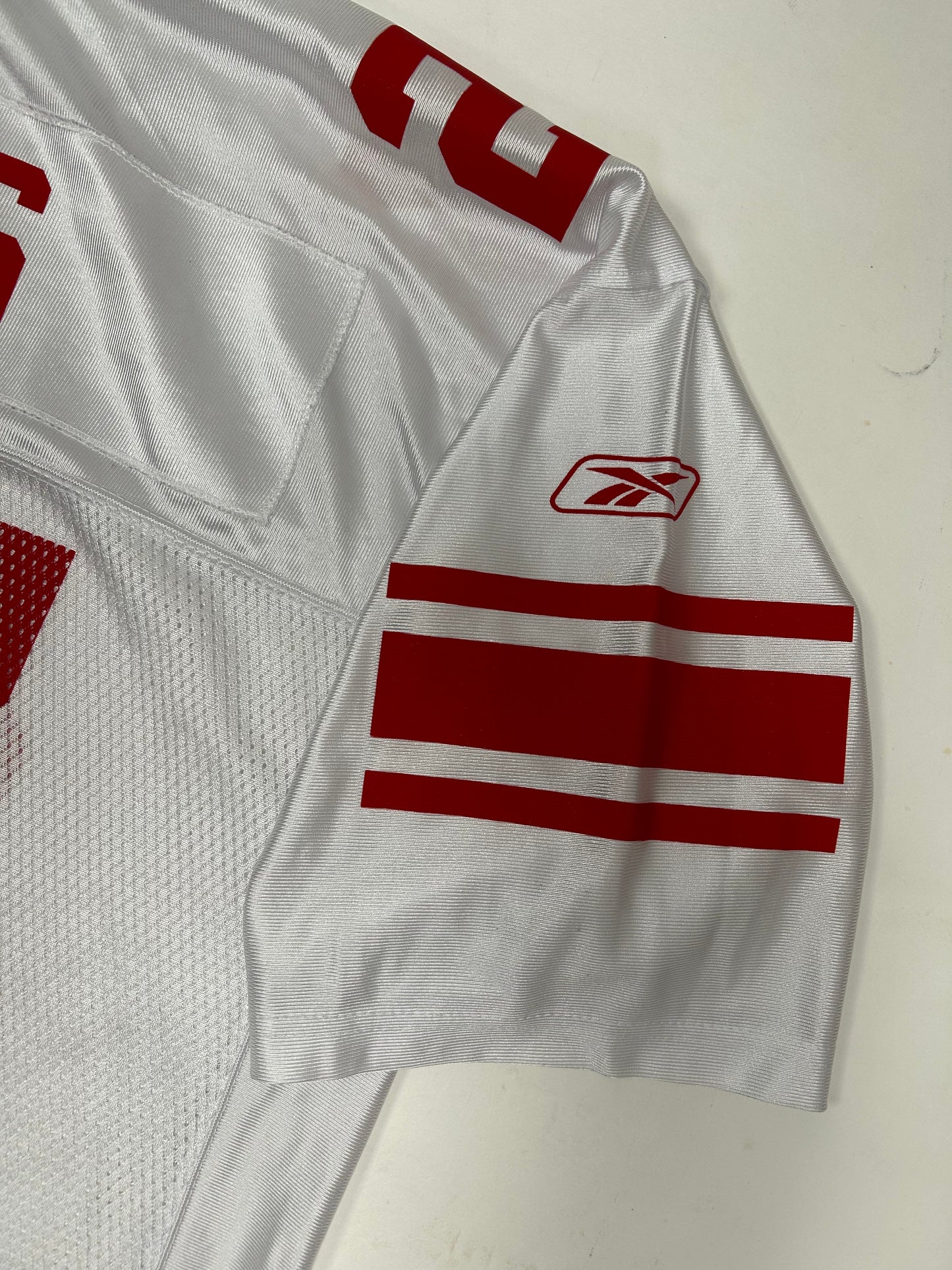 Vintage Reebok New York Giants Brendon Jacobs #27 Super Bowl XLII Jersey XL 26.5x33.75/35.5 Inches White